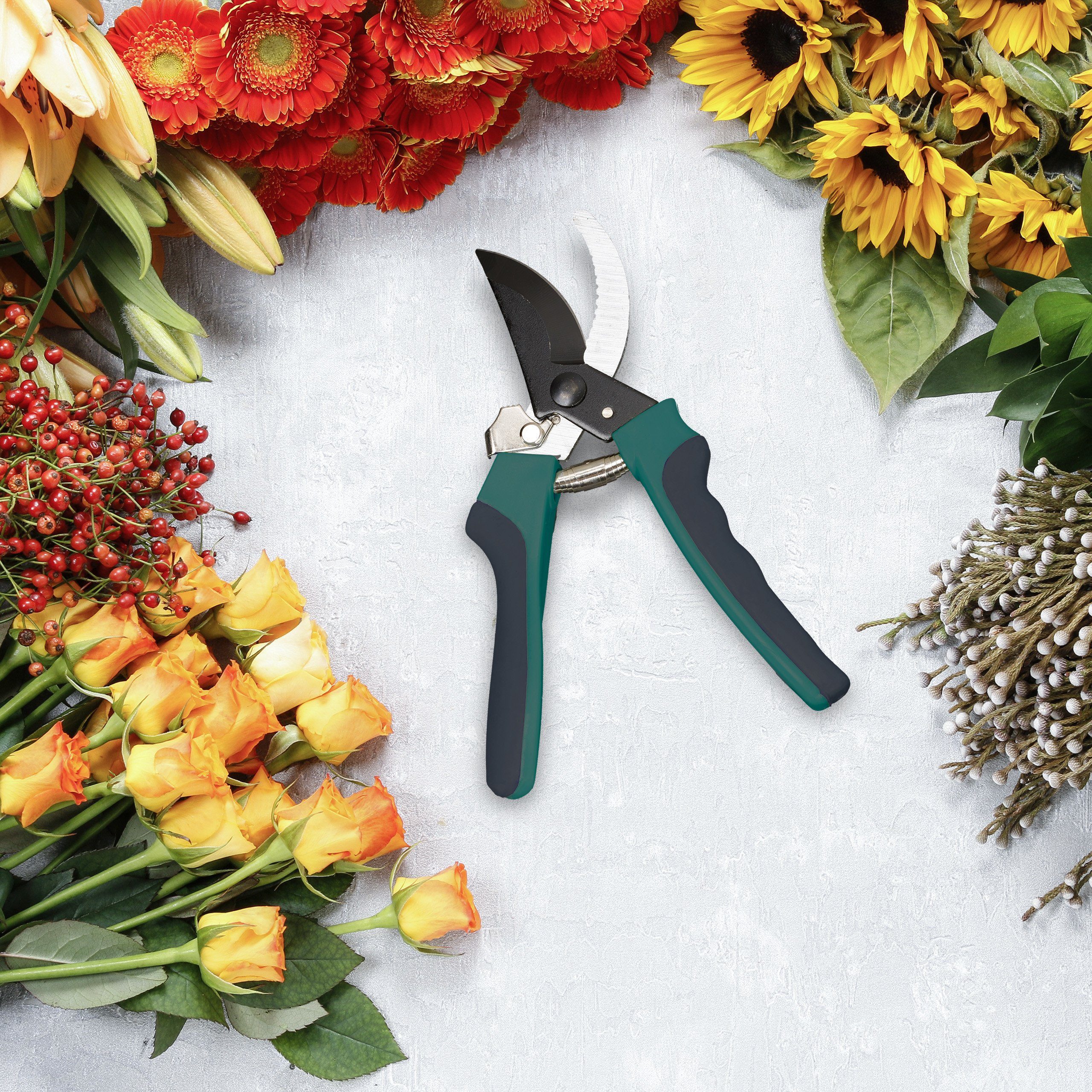 relaxdays Gartenschere Bypass in Schwarz Grü günstig online kaufen