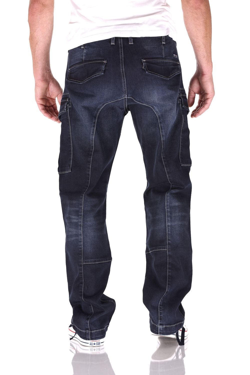 Big Seven Cargojeans Big Seven Brian SLC Cargo Comfort Fit Herren Jeans Hose – W38/L32 – Bild 3 von 3