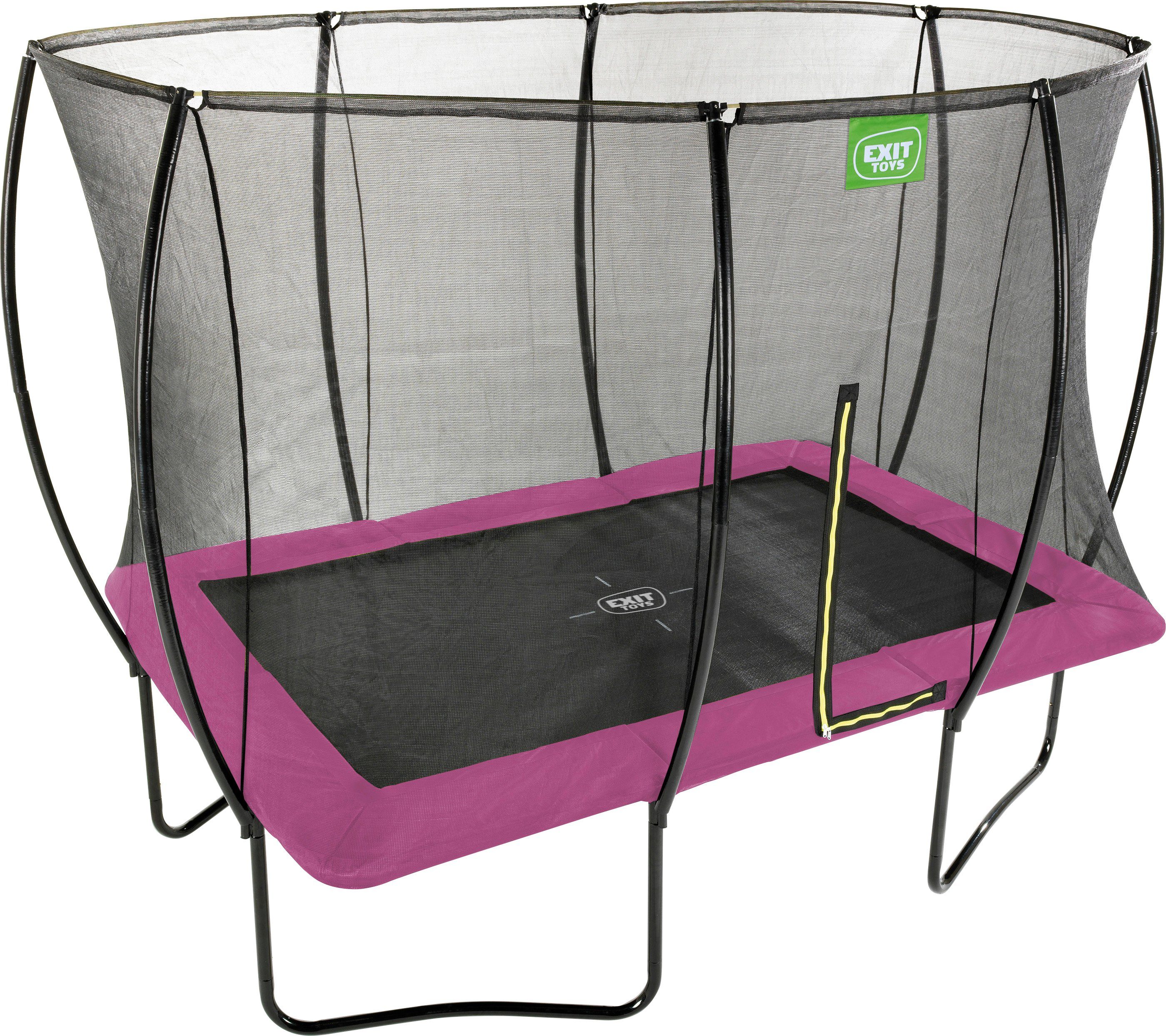 EXIT Gartentrampolin Silhouette, mit Sicherheitsnetz