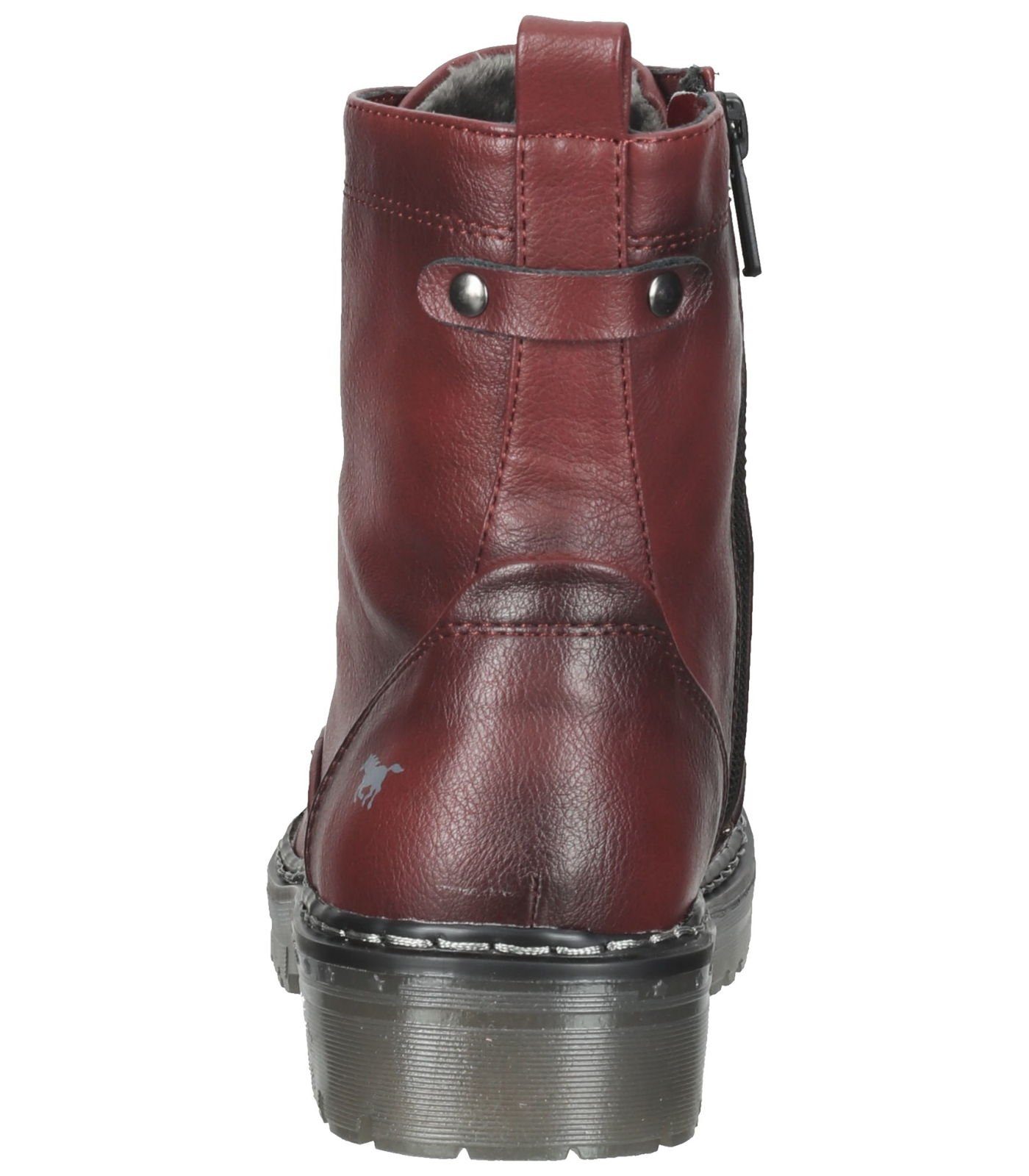 MUSTANG Stiefelette Bordeaux Lederimitat Stiefelette