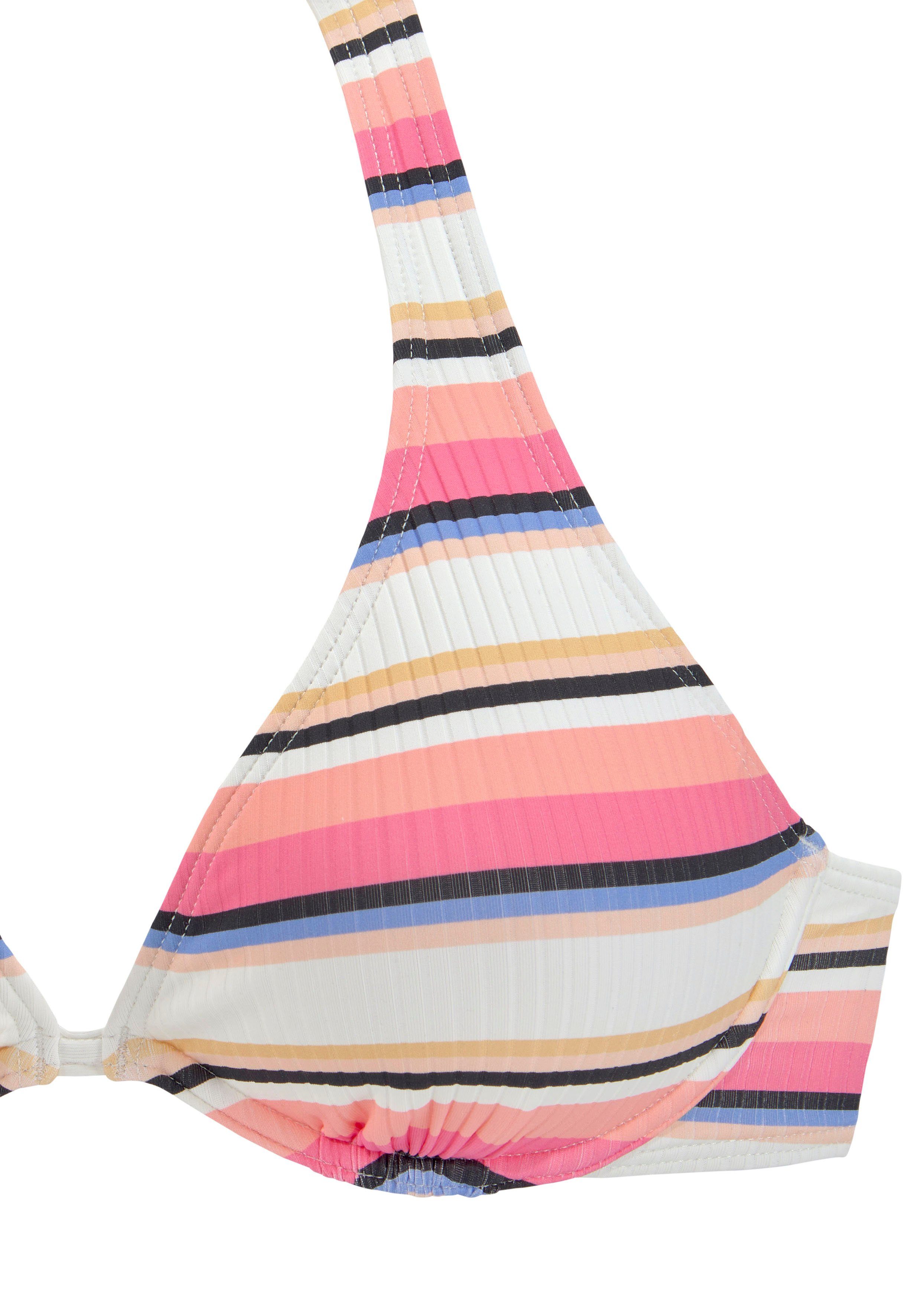 Venice Beach Bügel-Bikini mit strukturierter Ware