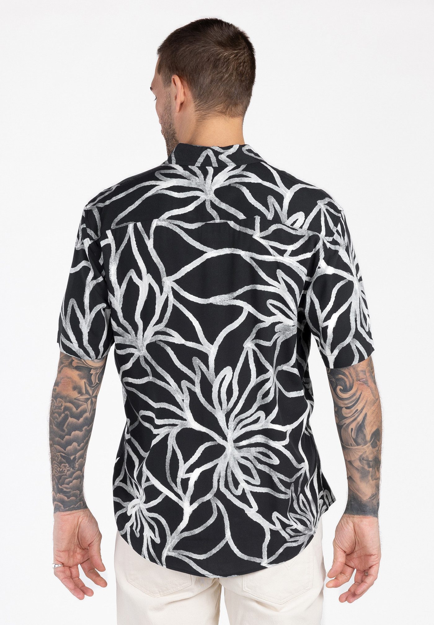 Key Largo Kurzarmhemd MSH KLBEACH 1/2 allover printed (1-tlg)