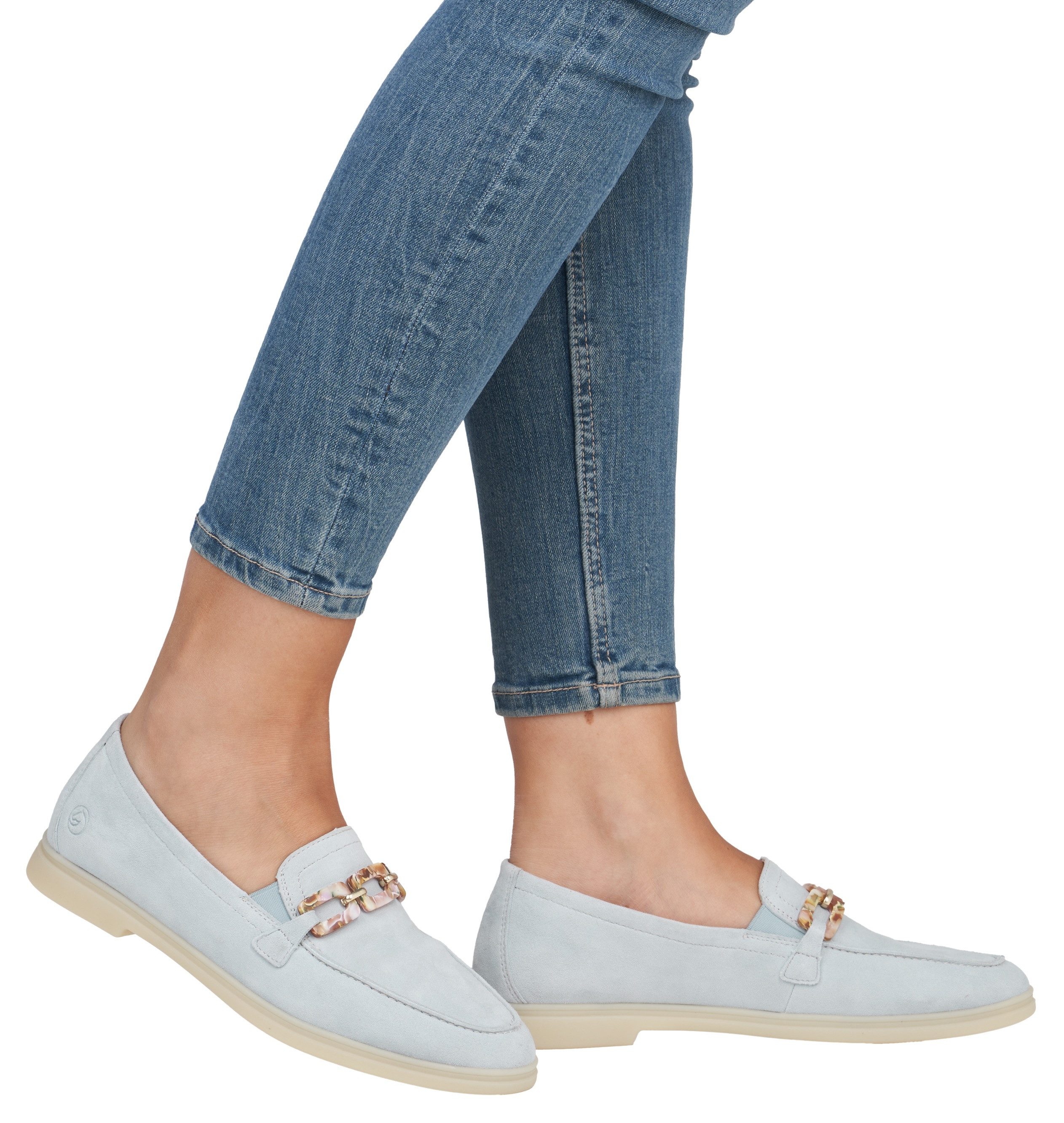 Remonte Loafer, Slipper, Halbschuh, Businessschuh mit modischer Zierkette