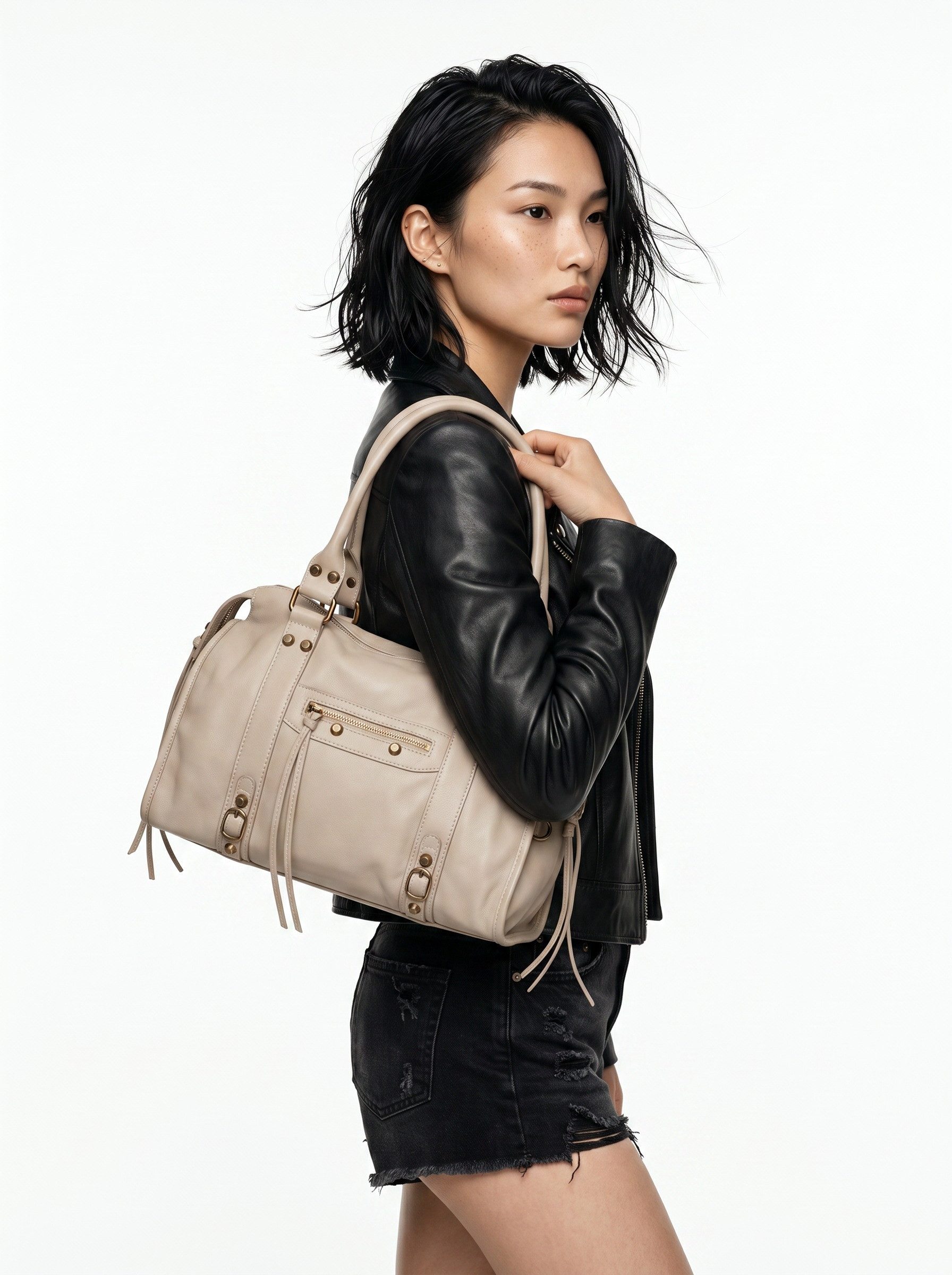 forty° Shopper, echt Leder, Made in Italy