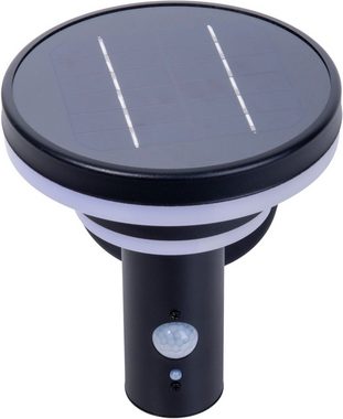 näve LED Solarleuchte Nora, Bewegungsmelder, LED fest integriert, Warmweiß, inkl. Bewegungsmelder, per Tippschalter in 3-Stufen einstellbar