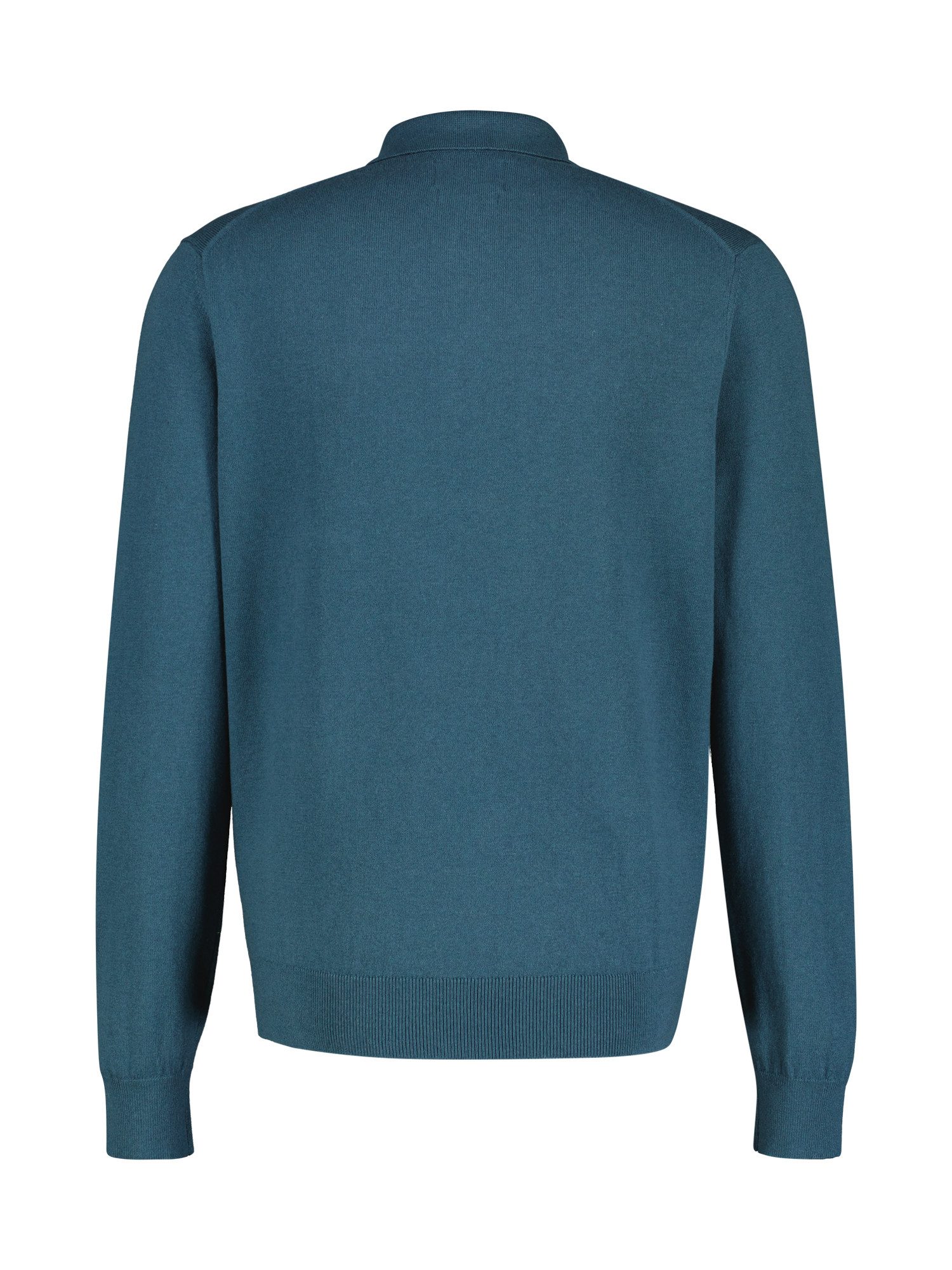 LERROS Strickpullover LERROS Langarm Strickpolo mit Wollanteil