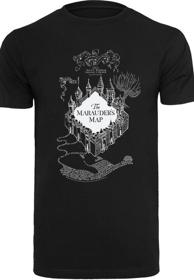 F4NT4STIC T-Shirt Harry Potter The Marauder\'s Map Print, Sehr weicher  Baumwollstoff mit hohem Tragekomfort