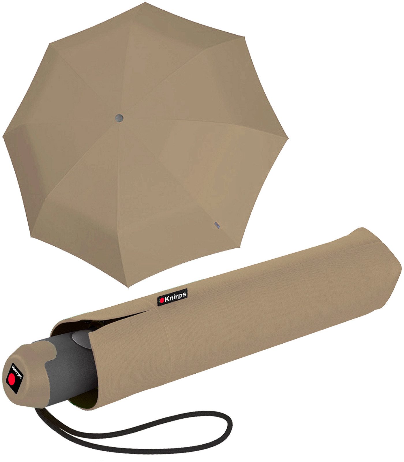 Knirps® Taschenregenschirm E.200 Duomatic mit leichtgängiger Auf-Zu-Automatik, mit farbigem Akzent am Griff