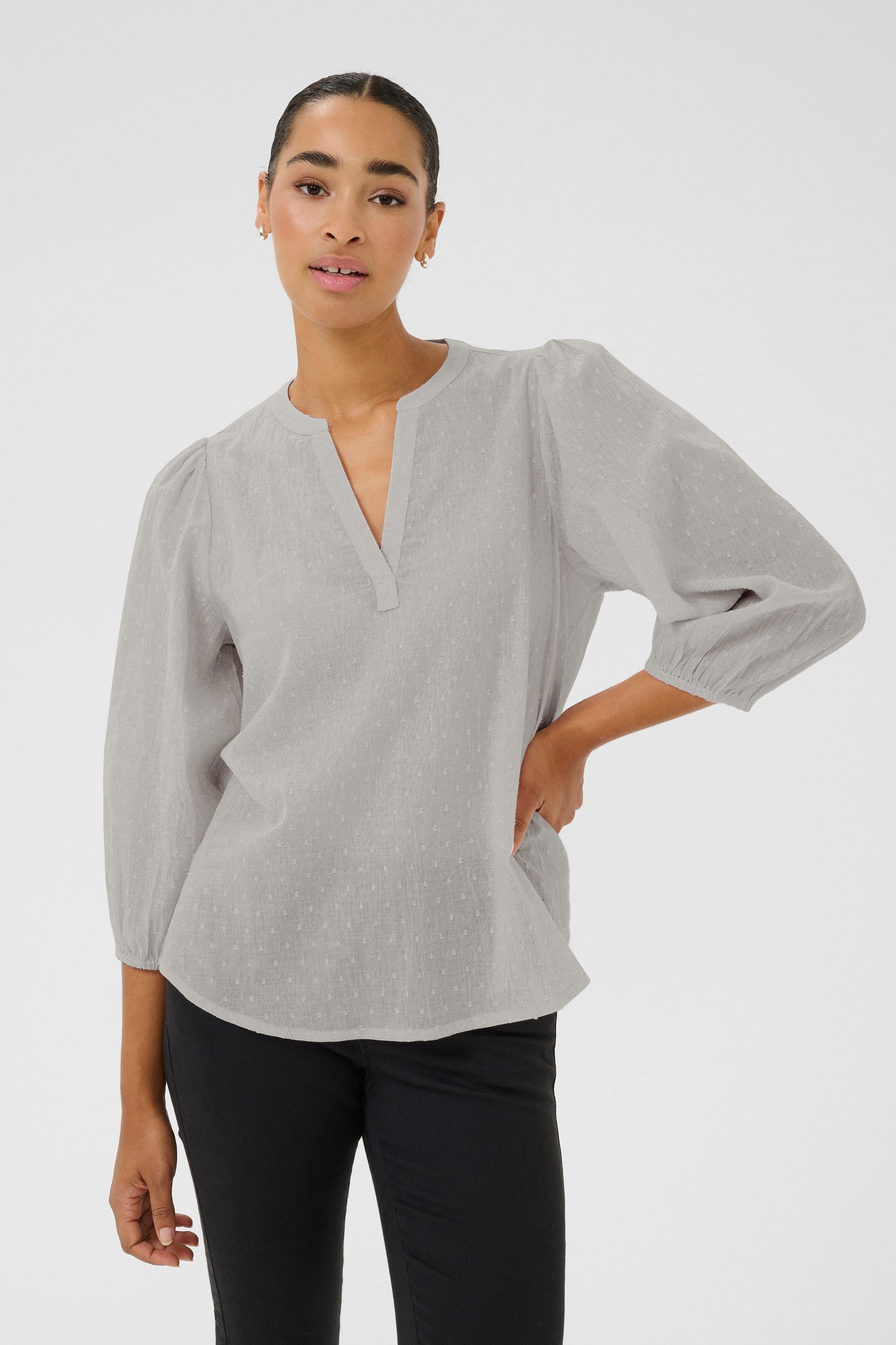 KAFFE Langarmbluse Langarm-Bluse KAsjila günstig online kaufen