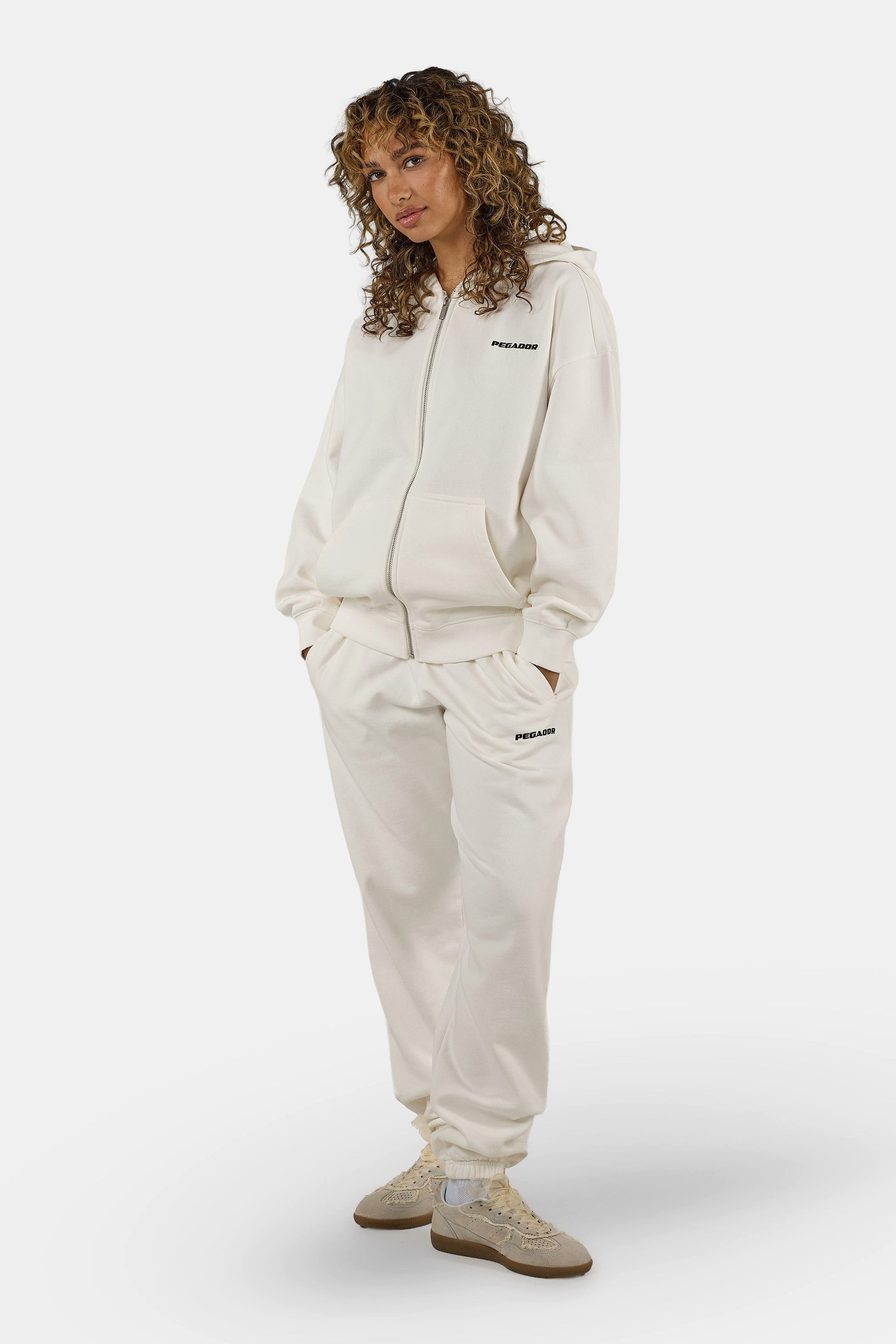 PEGADOR Kapuzensweatjacke Clarita Oversized Sweatjacket Baumwollmischung, oversize