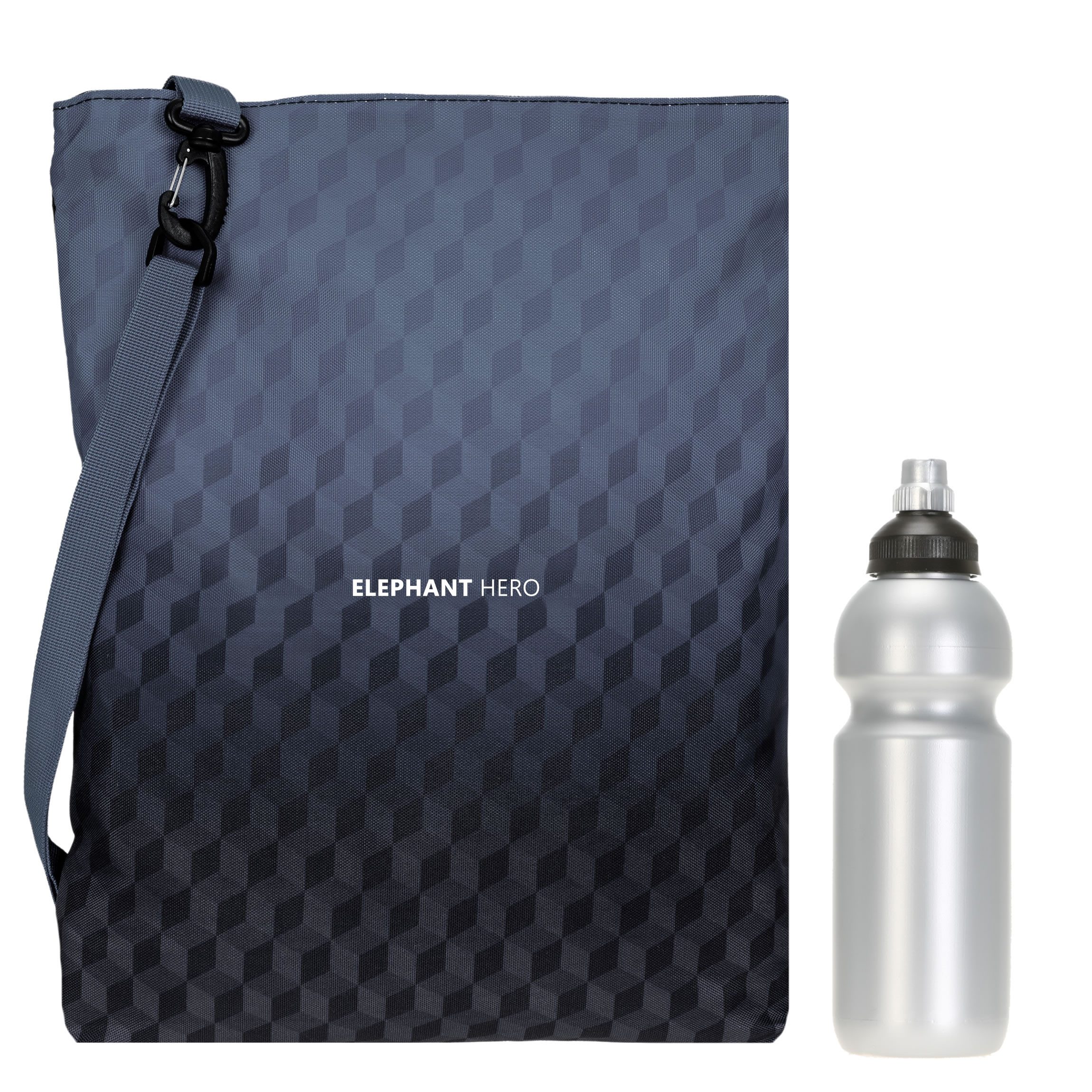 ELEPHANT Turnbeutel Sportbeutel Attach Bag Hero Signature Tasche, für Jungen Mädchen Schubeutel Gymbag + Trinkflasche