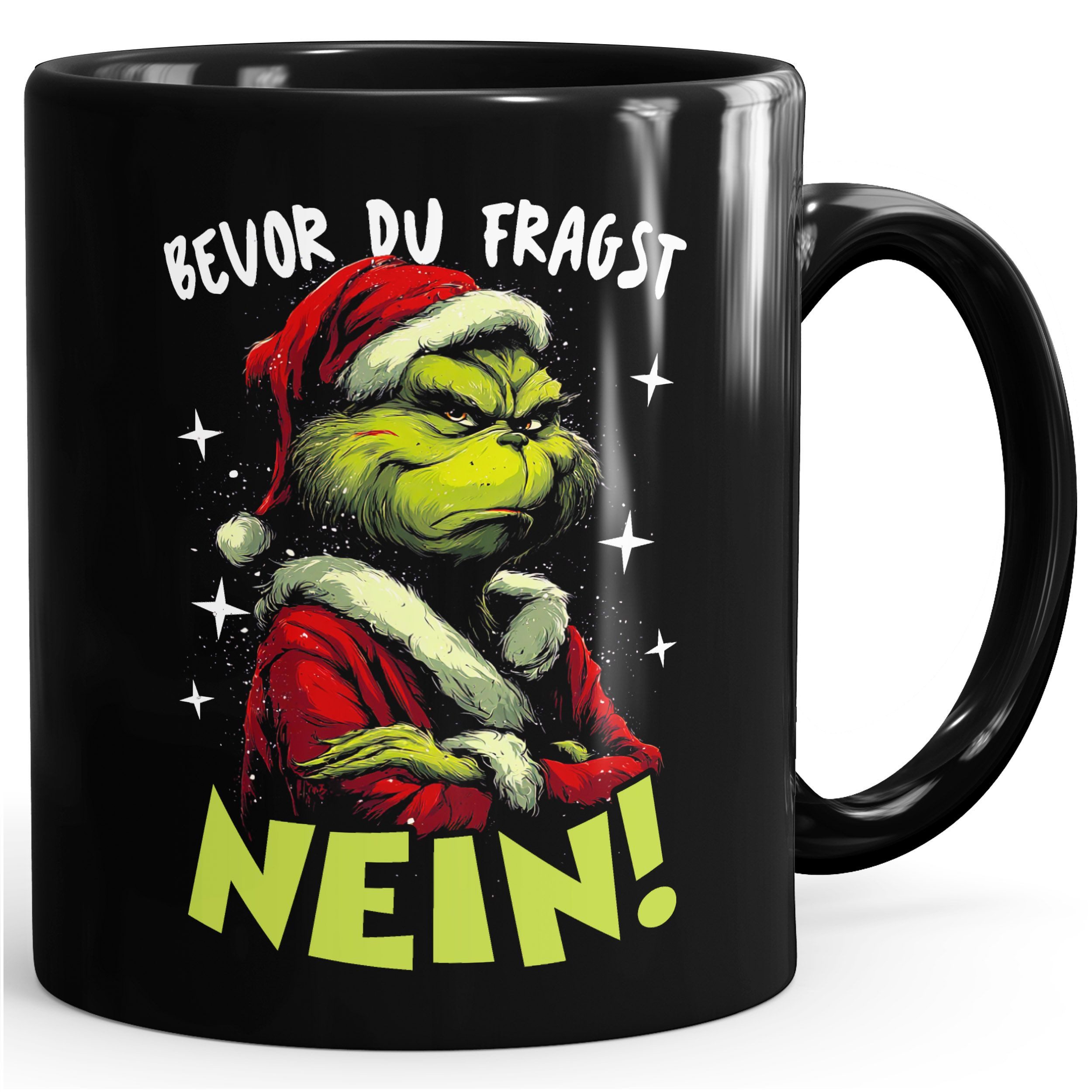 Tasse Tasse Anti Weihnachten Spruch lustig Bevor du fragst Nein