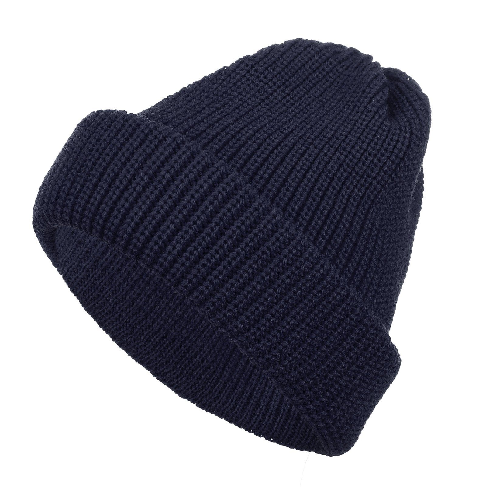 tomBrook Strickmütze Unisex Wollmütze Rollmütze Beanie aus 100% Schurwolle