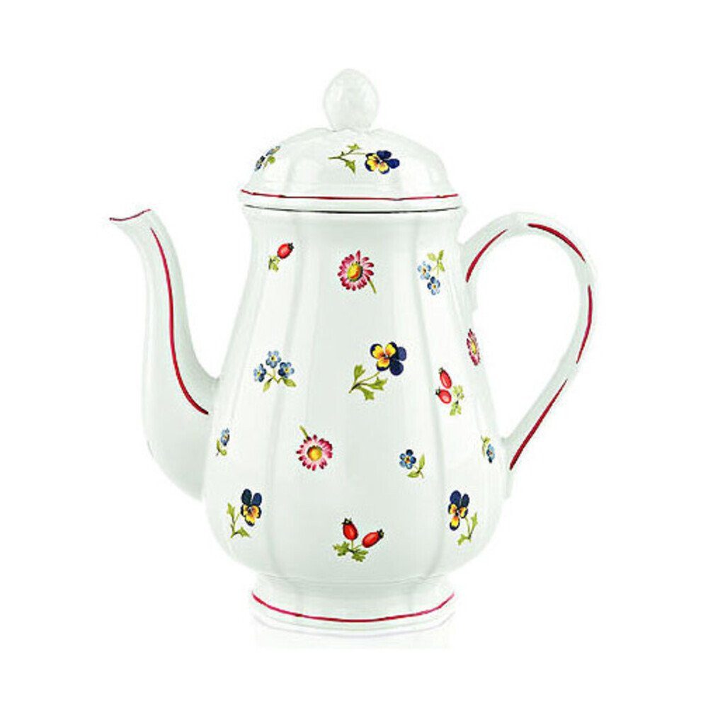 Villeroy & Boch Kaffeekanne Kaffeekanne 1,1 l Petite Fleur, 1.10 l, (1-St), Kanne, Servierkanne, Premium Porcelain, bunt, spülmaschinenfest
