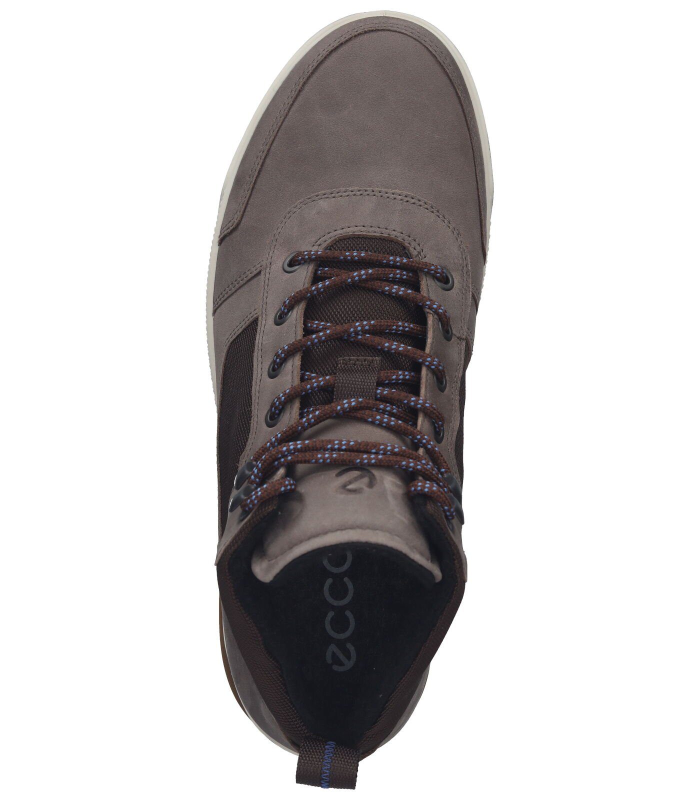 Ecco Leder/Textil Sneaker Braun Sneaker Taupe