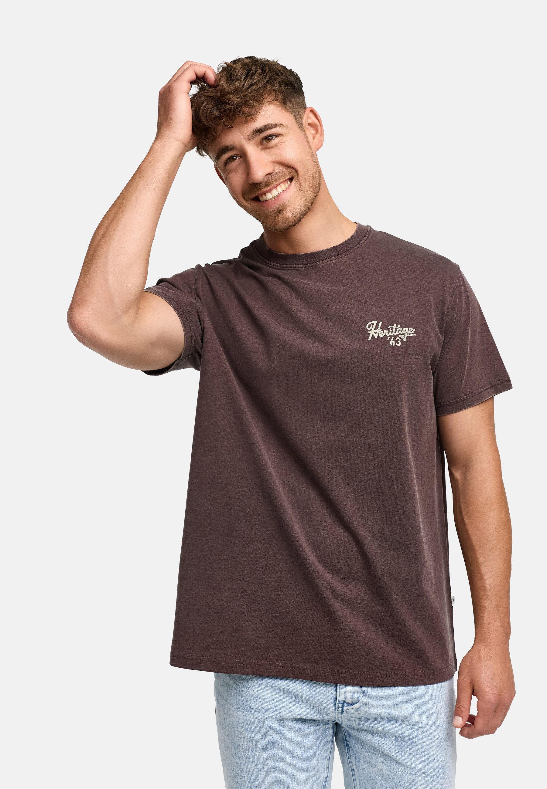 INDICODE T-Shirt Herren INHeritage Herrenshirt mit Print und hohem Tragekomfort