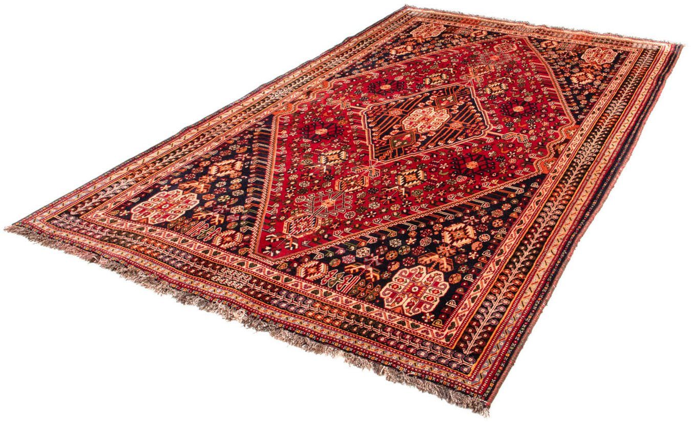 Wollteppich Shiraz Medaillon Rosso 280 x 165 cm, morgenland, rechteckig, Höhe: 10 mm, Unikat mit Zertifikat