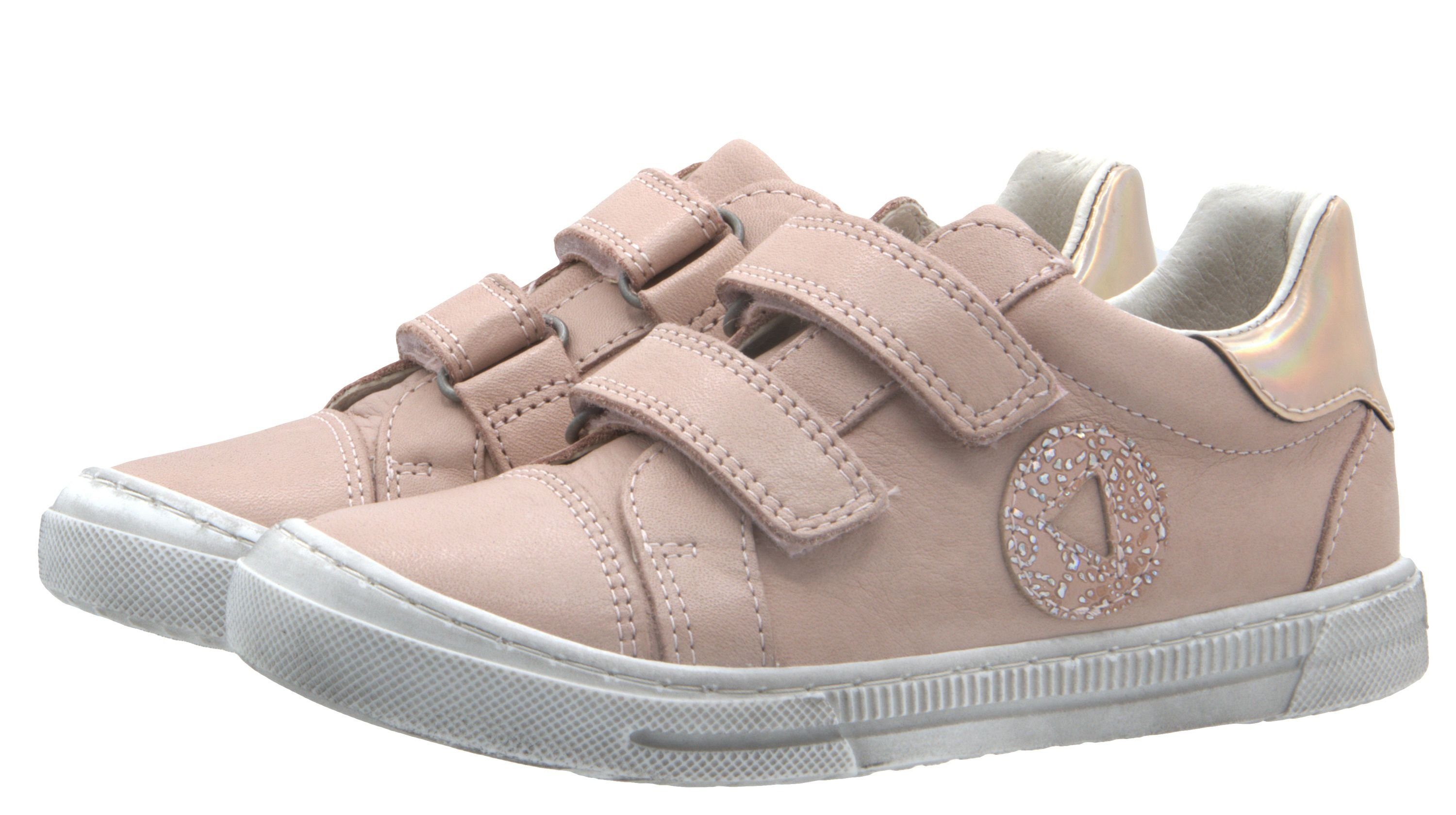 Telyoh Telyoh Sneakers Halbschuhe Mädchen Schuh Y00916 Leder Rosa Beige Sneaker