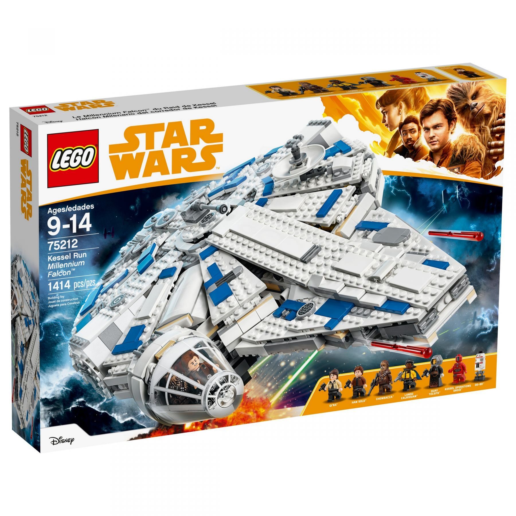 LEGO® Konstruktionsspielsteine LEGO® Star Wars™ - Kessel Run Millennium Falcon™, (Set, 1414 St)
