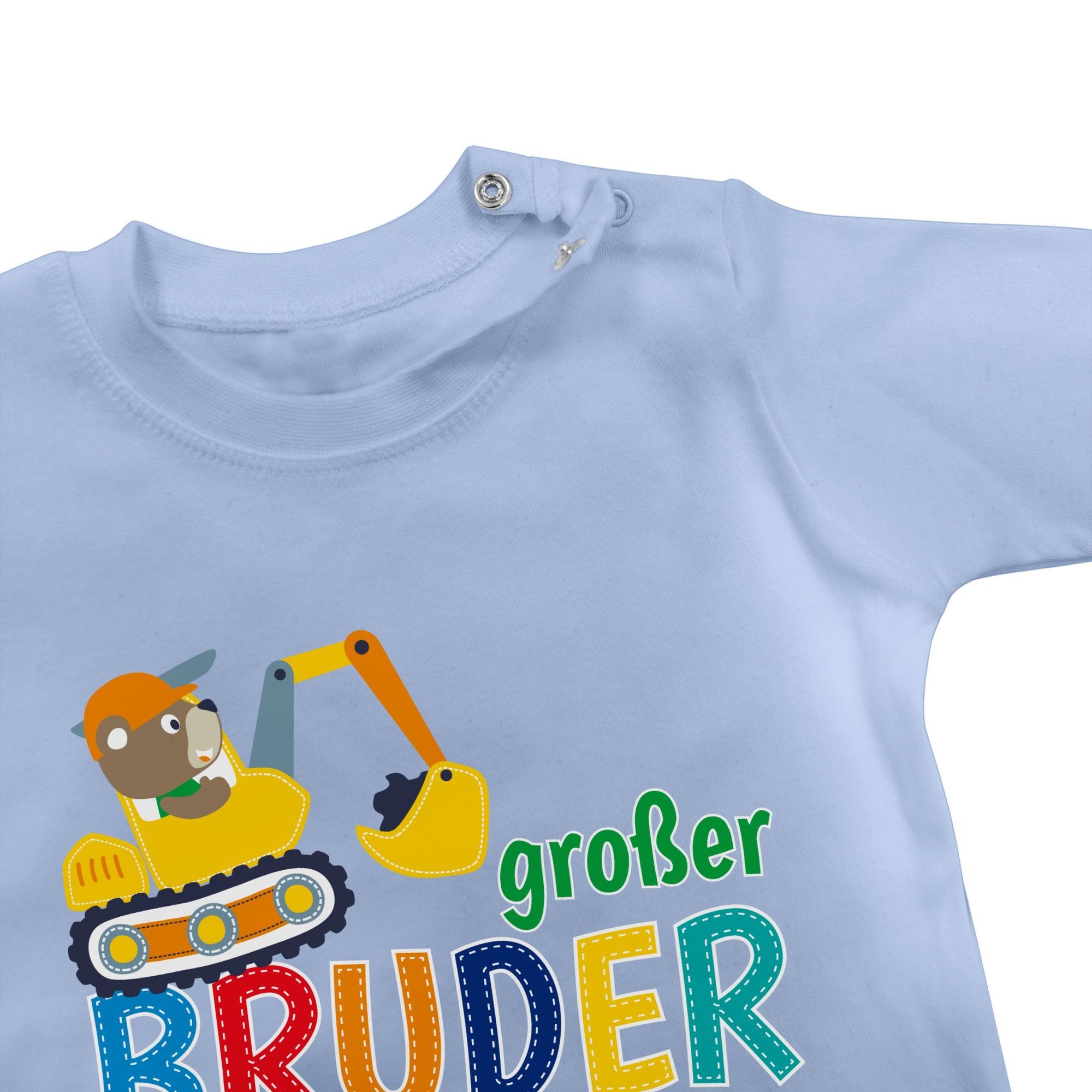 Shirtracer T-Shirt Großer Bruder Bagger 2 Bruder Babyblau Großer