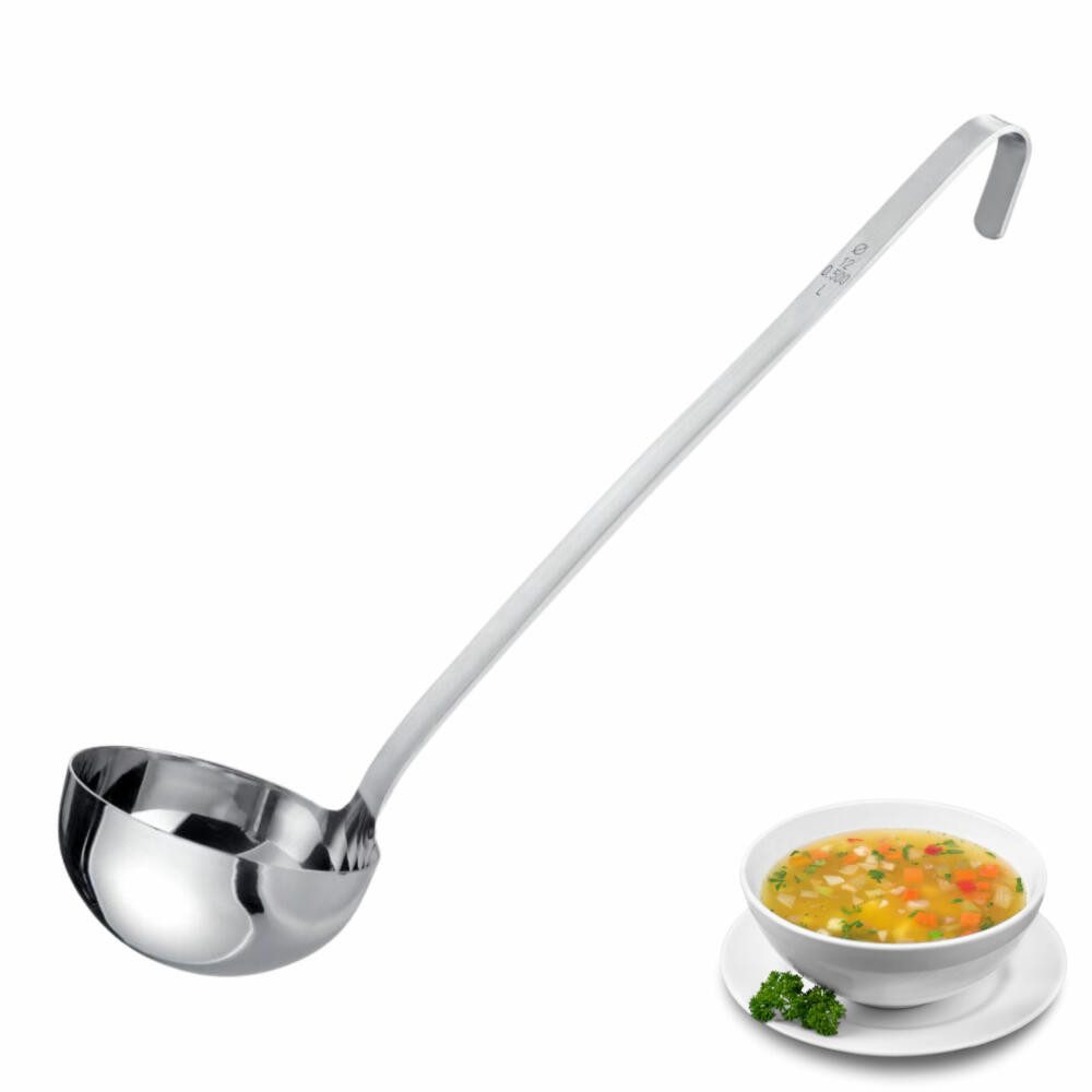 WESTMARK Schöpfkelle Pro – Edelstahl Suppenkelle für die Profi-Küche, Ø 12 cm, 500 ml, rostfrei, spülmaschinengeeignet, langlebig