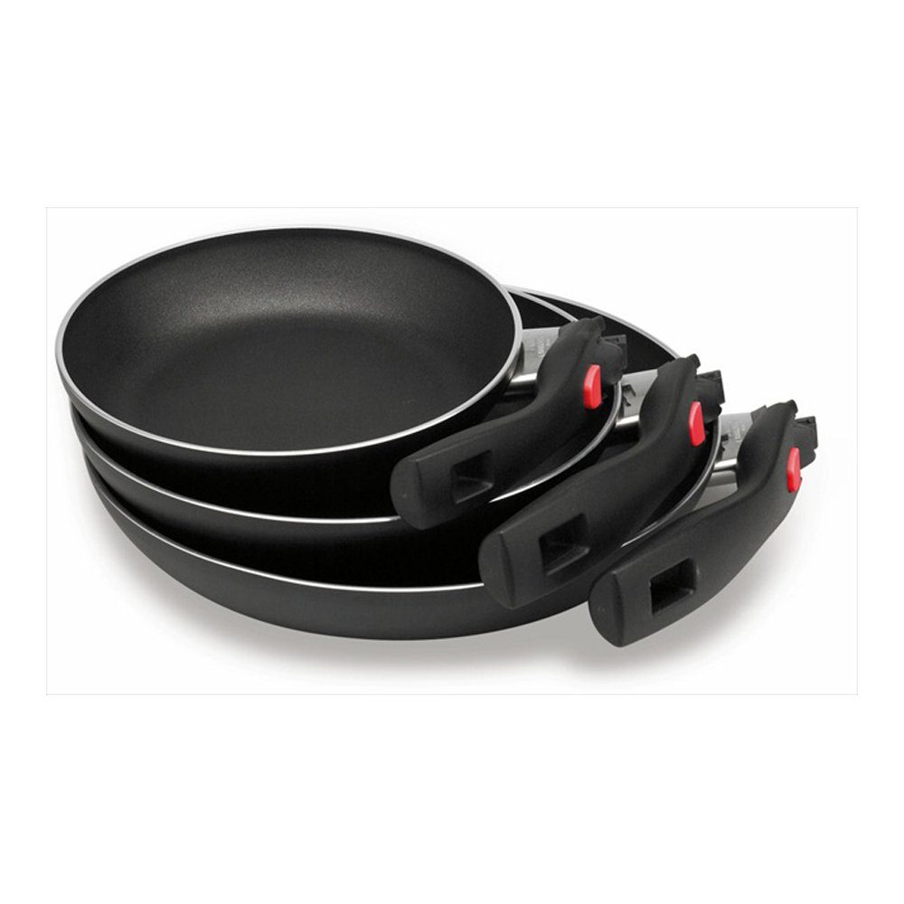 BALLARINI Bratpfanne Ballarini Click & Cook Pfanne, Aluminium (Stück, 1-tlg), klappbarer Griff