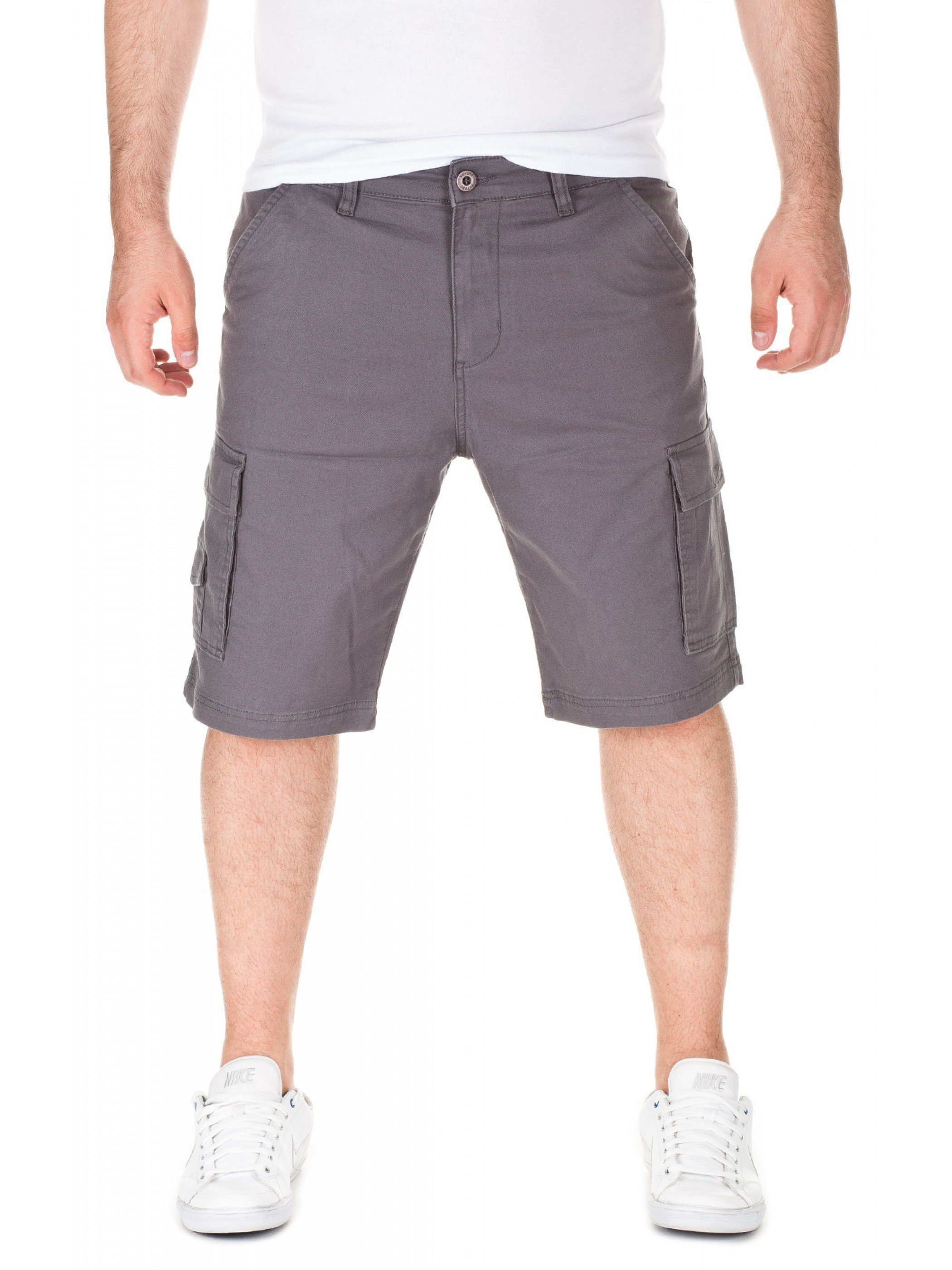 - 2003) (grey Shorts Yazubi mit Herren Yazubi Grau Chino Shorts Stretchanteil Mundo Chinoshorts