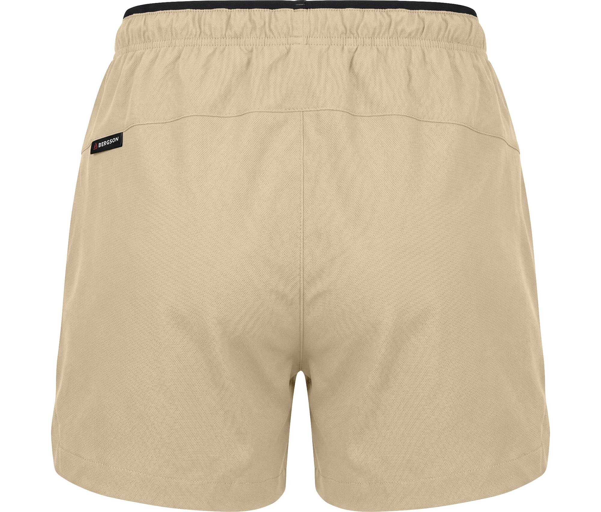 Bergson Outdoorhose BILLUND Shorts Damen Freizeitshorts, leicht, lässig, Normalgrößen, braun