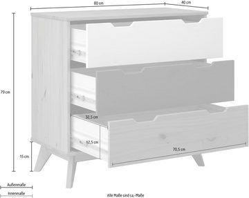 INTER-FURN Kommode Scandik, praktisch und aus massiver Kiefer