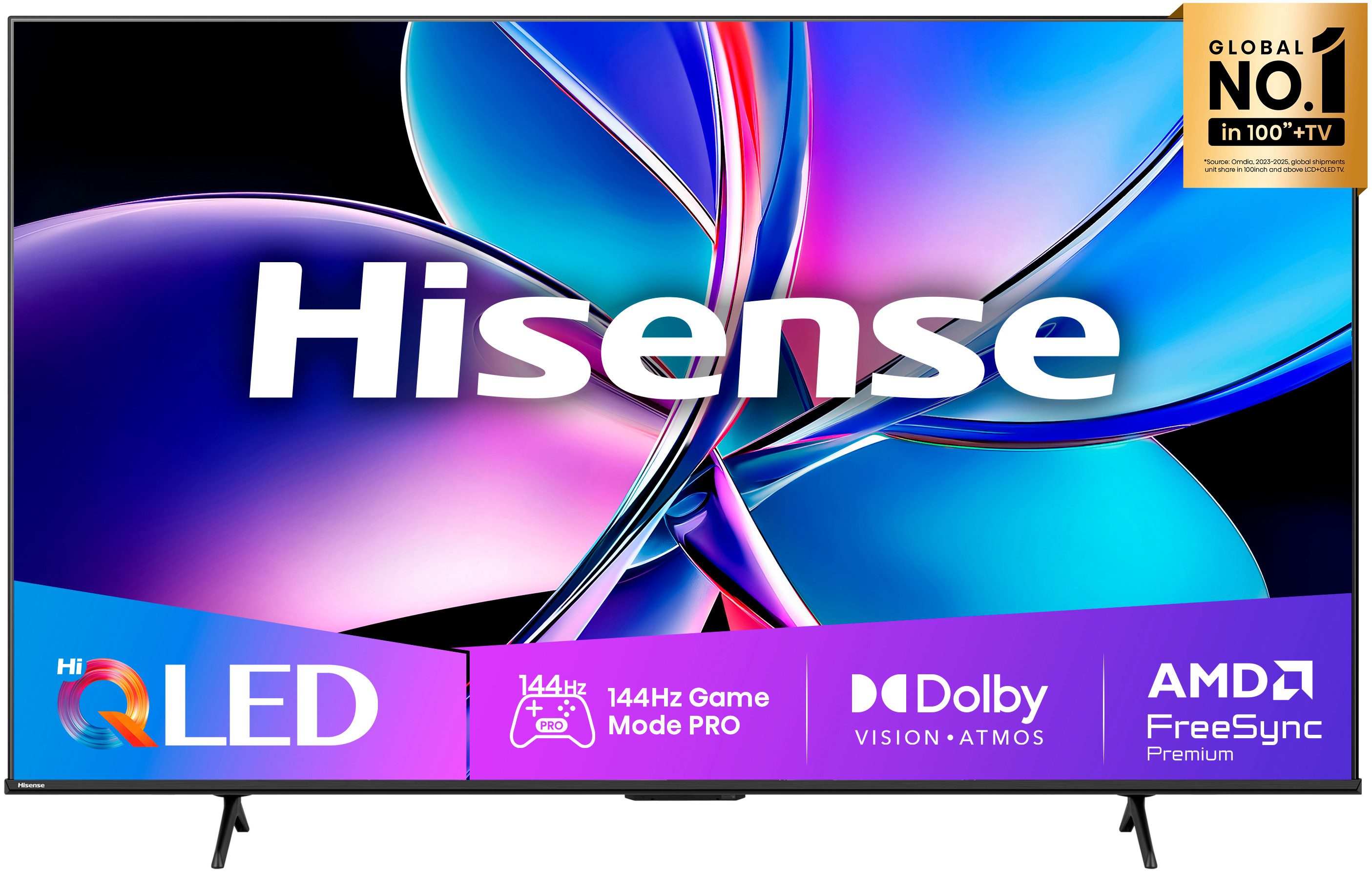 Hisense 55E77Q PRO QLED-Fernseher (139 cm/55 Zoll, 4K Ultra HD, Smart-TV, 4K UHD QLED)