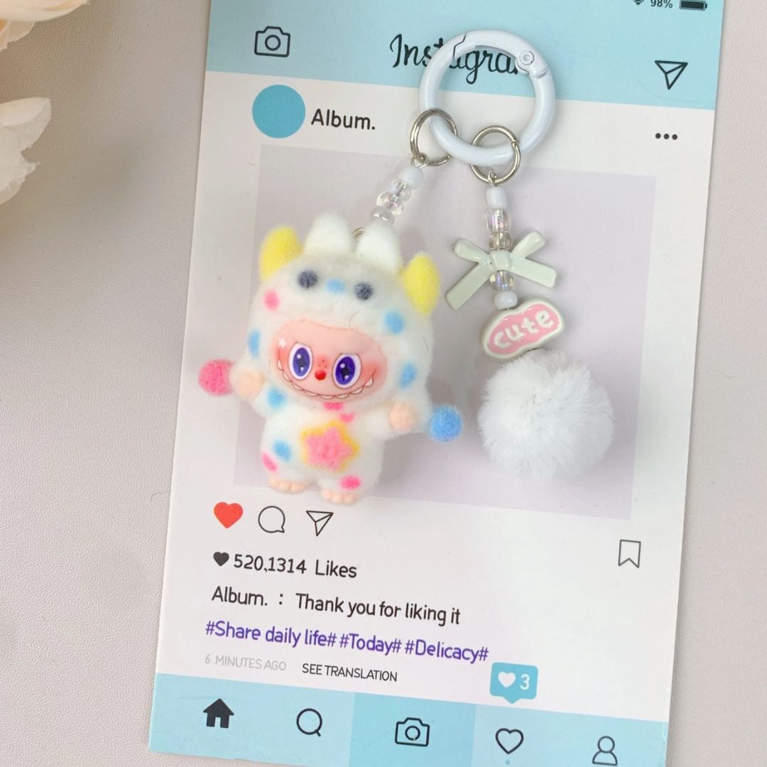 suebidou Schlüsselanhänger Labubu inspirierter niedlicher Anhänger für Tasc günstig online kaufen
