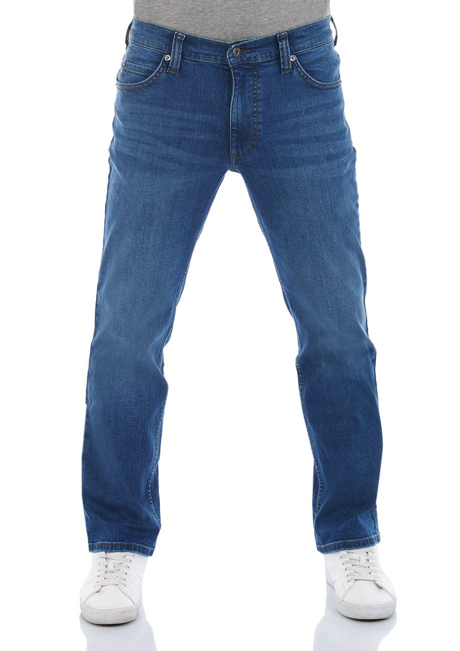 MUSTANG Straight-Jeans Herren Jeanshose Tramper Regular Fit Denim Hose mit Stretch Medium Middle (1014415-5000-582)