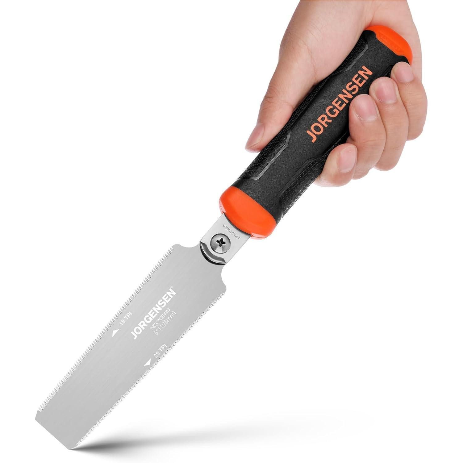 LuxusKollektion Japansäge Japansäge 125mm 0,4mm SK5 Klinge Doppelte Kante Feinsäge