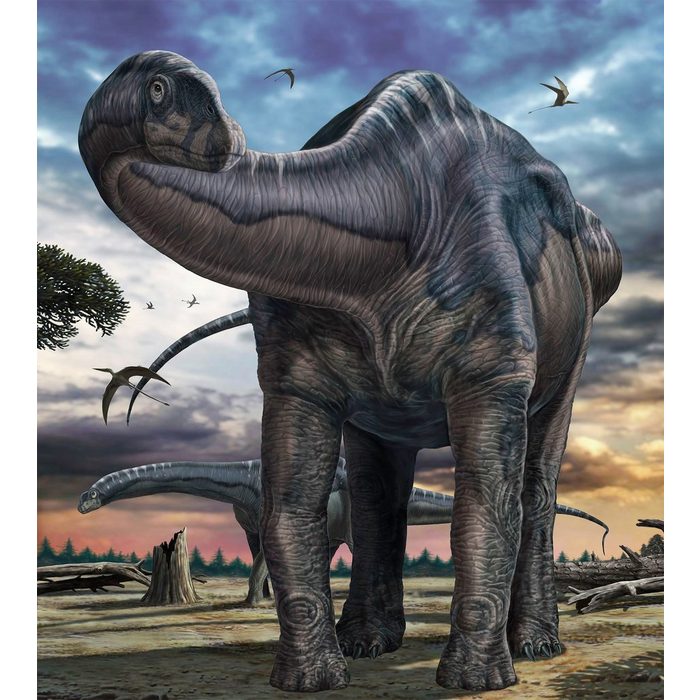 Komar Fototapete Argentinosaurus glatt Comic Retro bedruckt mehrfarbig BxH: 250x280 cm