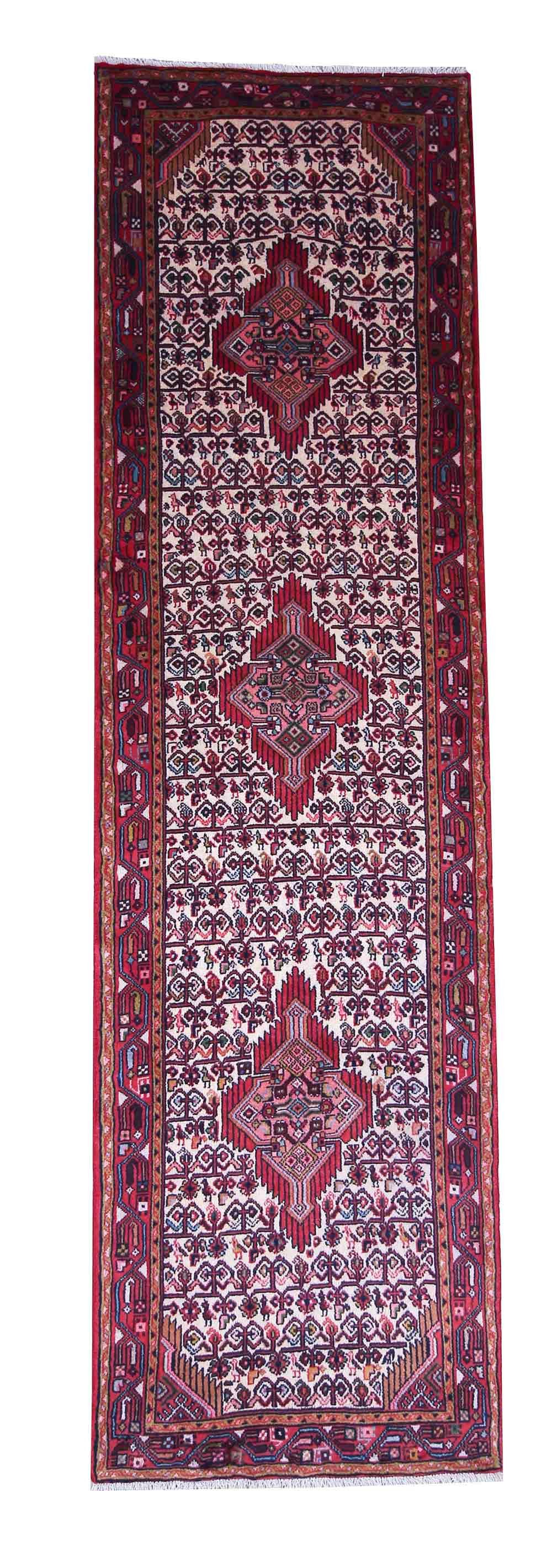 Orientteppich Perserteppich Hamadan 303 x 85 cm
