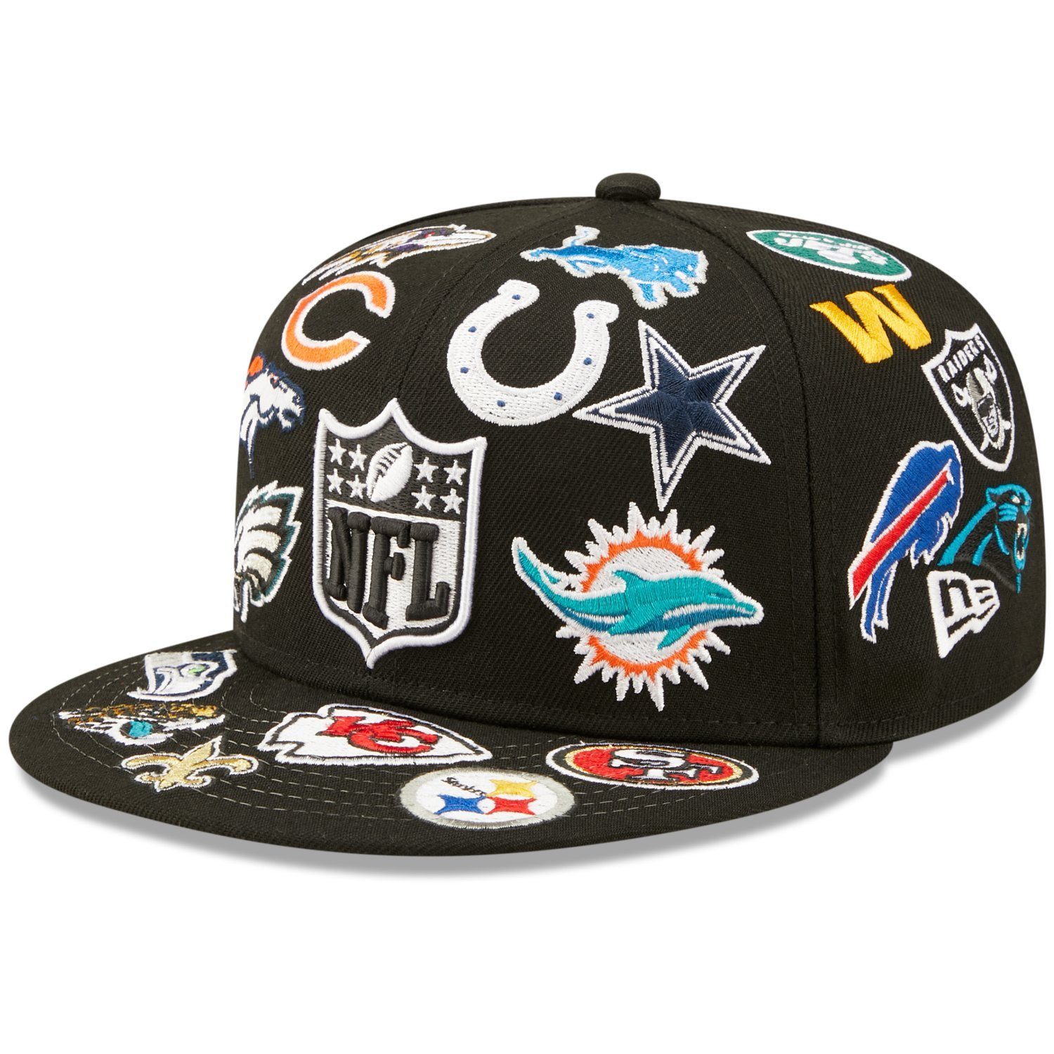 New Era Fitted Cap 59Fifty NFL ALL OVER PATCHES