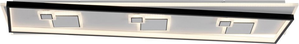 Paul Neuhaus Deckenleuchte MAILAK, getrennt schaltbar, LED fest integriert,  Warmweiß, LED, separat steuerbar (Schalter), 3000K - Warmweiße LED  Leuchtmittel
