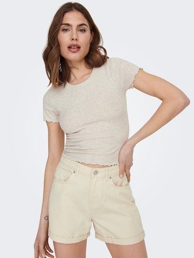 ONLY Rundhalsshirt ONLEMMA S/S SHORT TOP günstig online kaufen