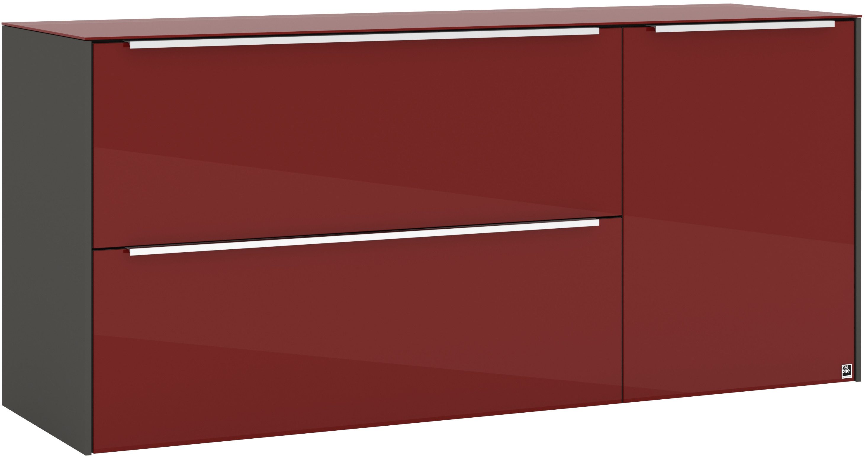 set one by Musterring Lowboard Reno (1 St), Mit Gleitern und in verschiedenen Farben erhältlich