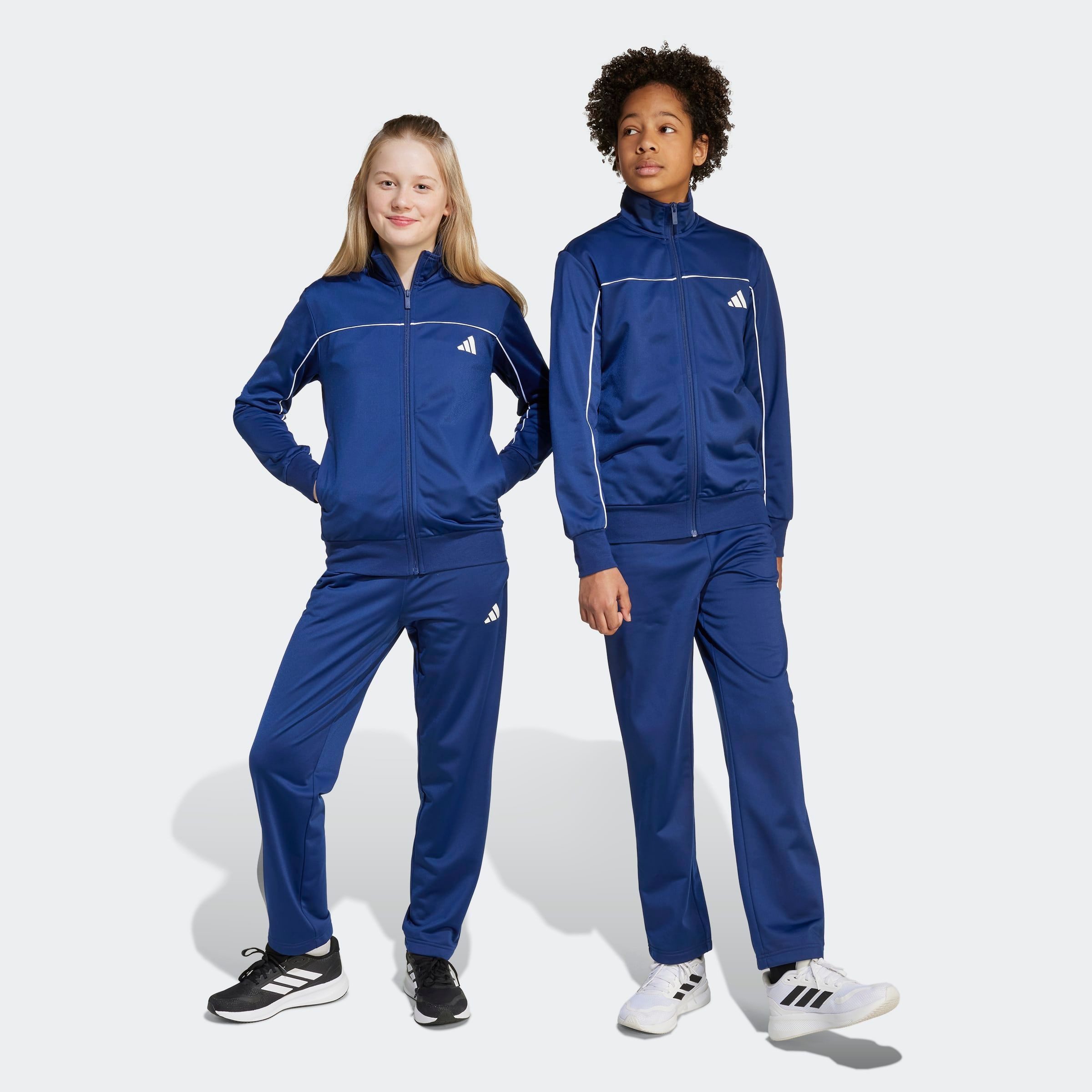 adidas Sportswear Trainingsanzug J CP TR TS (2-tlg), für Kinder und Teens, zweiteiliges Set, mit Stehkragen