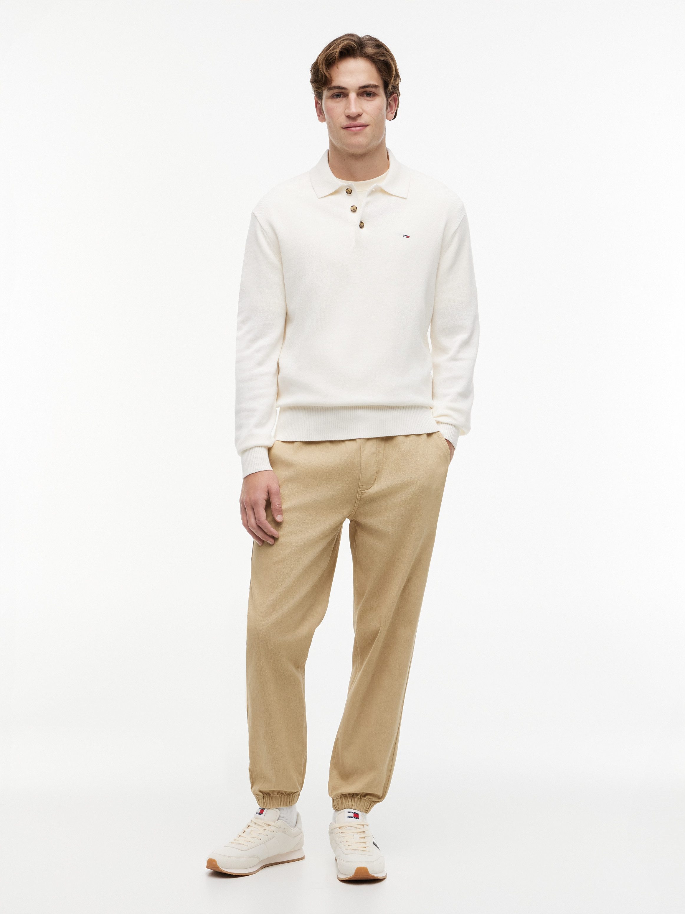 Tommy Jeans Polokragenpullover TJM SLIM ESSENTIAL POLO SWEATER mit Logostickerei – Bild 4 von 5