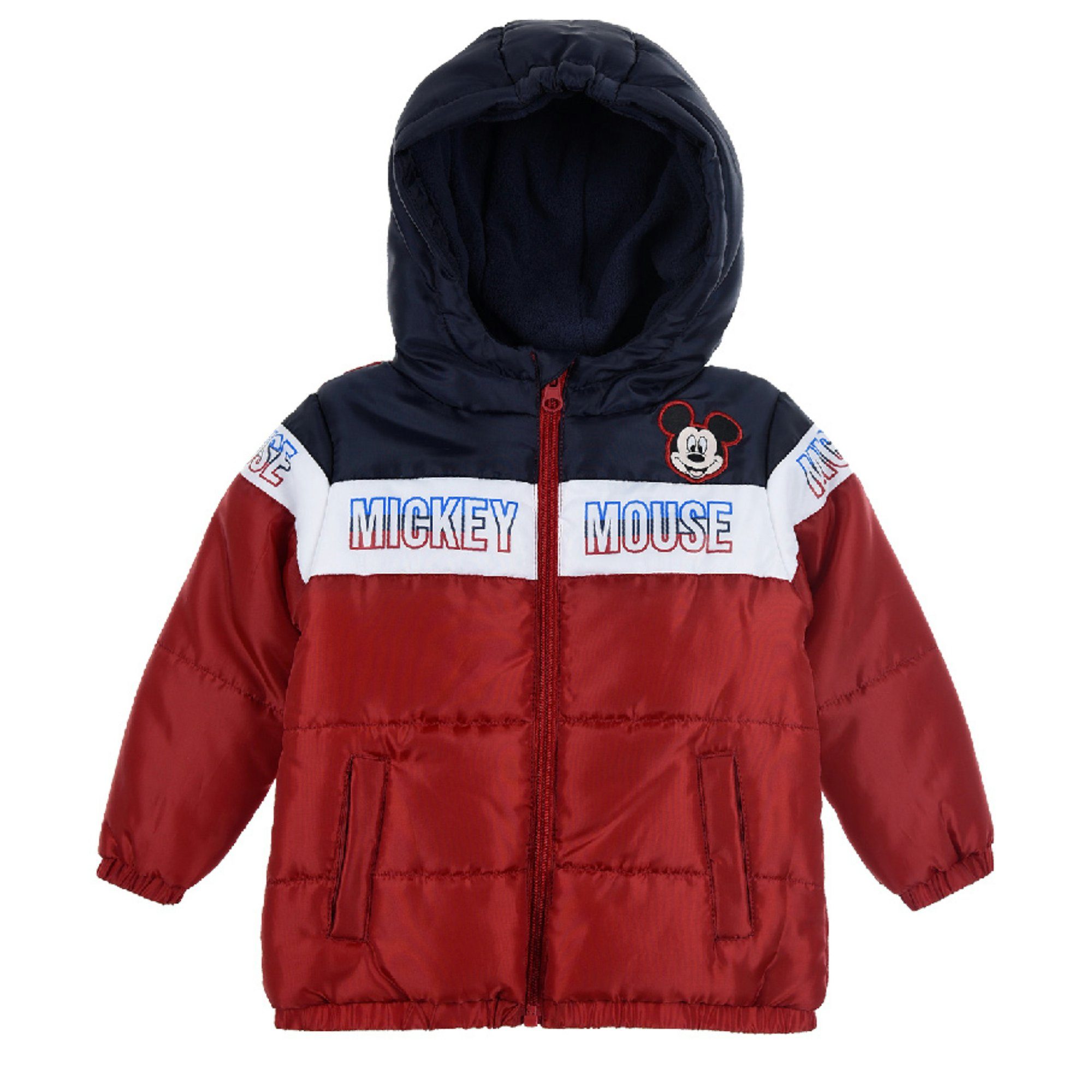 Mouse Baby 86 Jacke 68 Winterjacke Mickey - Winterjacke mit Disney Rot Baby Kapuze Kinder Disney Jungen