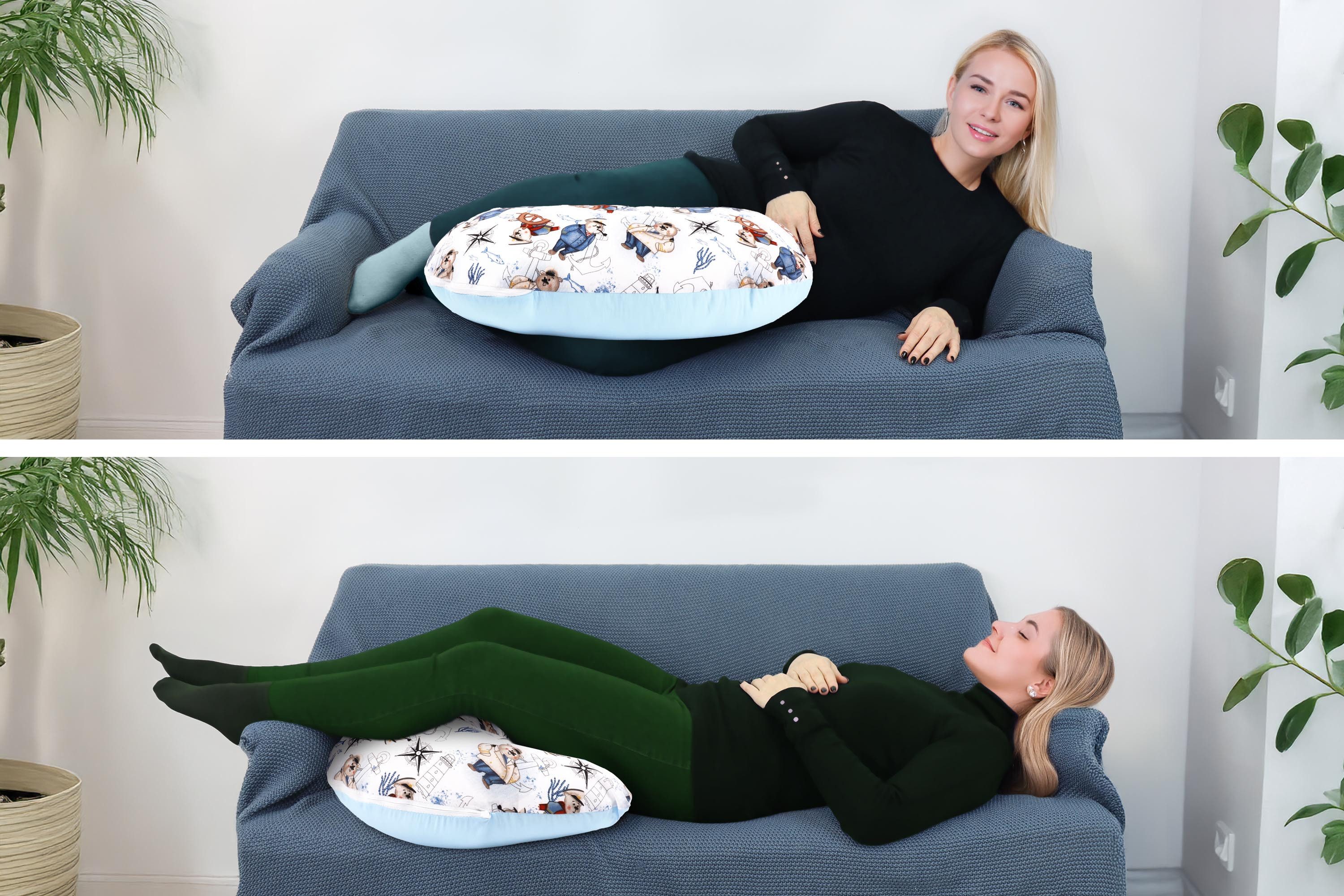 Amilian Stillkissen Lagerungskissen - Seitenschläferkissen - Stillkissen klein, für Mütter und Babys