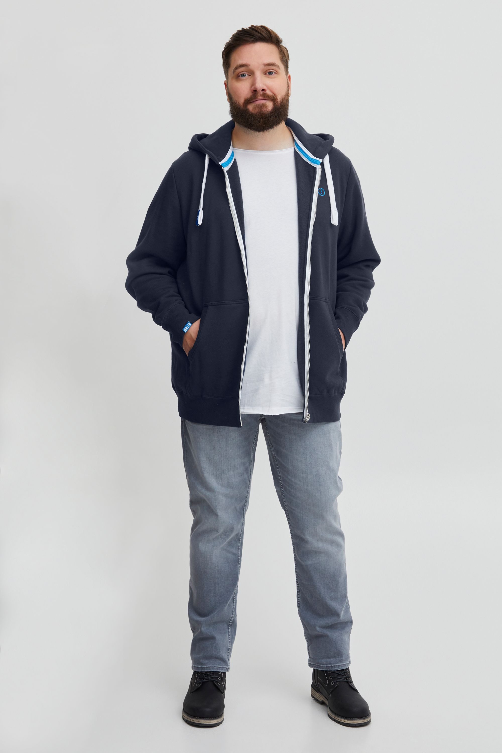 !Solid Kapuzensweatjacke SDBennZip Big & Tall Sweatjacke mit Kapuze in groß günstig online kaufen