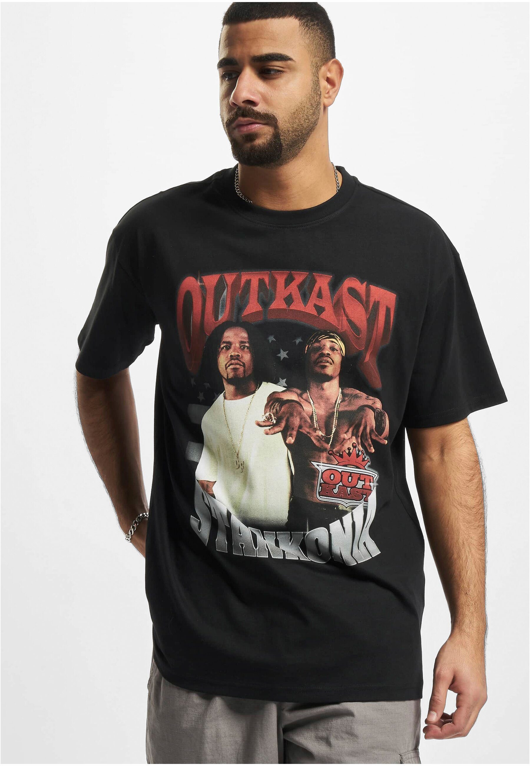 Mister Stankonia black T-Shirt Oversize (1-tlg) Upscale Herren Outkast Tee Tee by