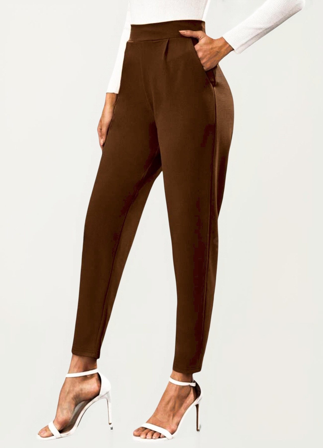 fashionshowcase Anzughose Damen Stoffhose knöchellang mit günstig online kaufen