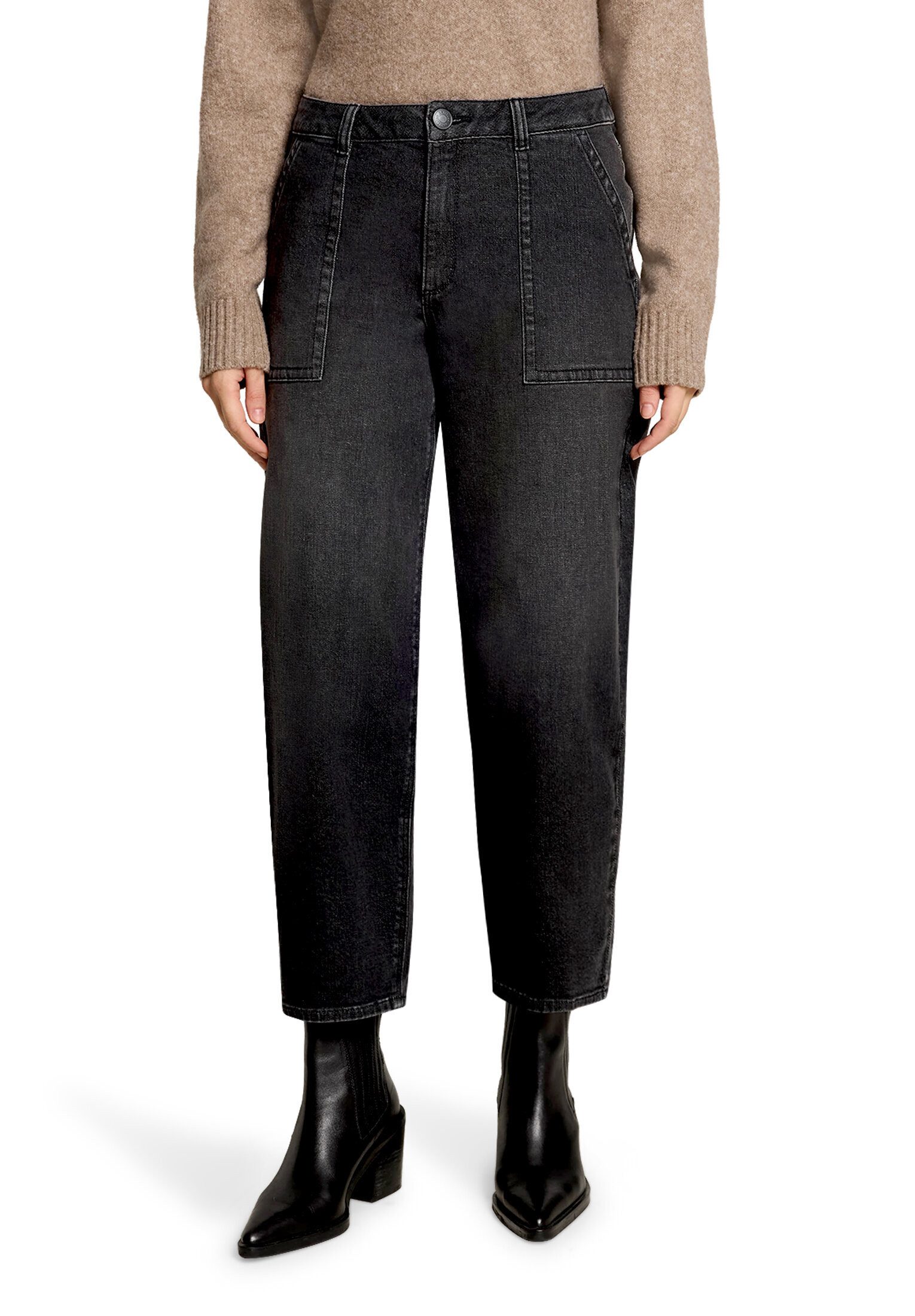 Betty&Co Loose-fit-Jeans Damen mit Waschung