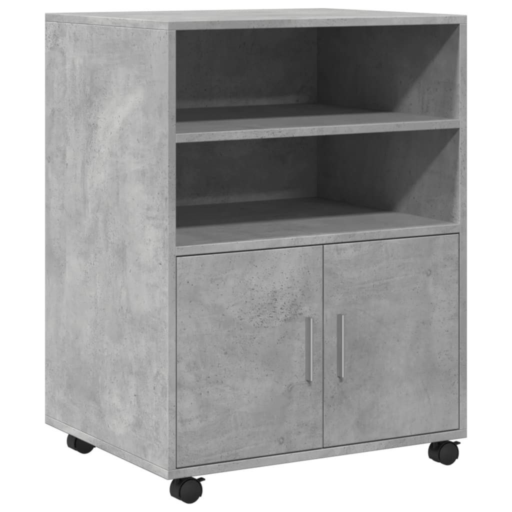 vidaXL Aktenschrank Rollschrank Betongrau 60x48x81 cm günstig online kaufen