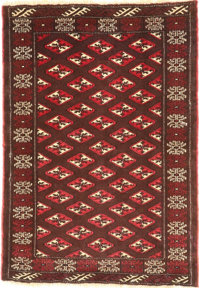 Orientteppich Turkaman 78x110 Handgeknüpfter Orientteppich / Perserteppich, Nain Trading, rechteckig, Höhe: 6 mm