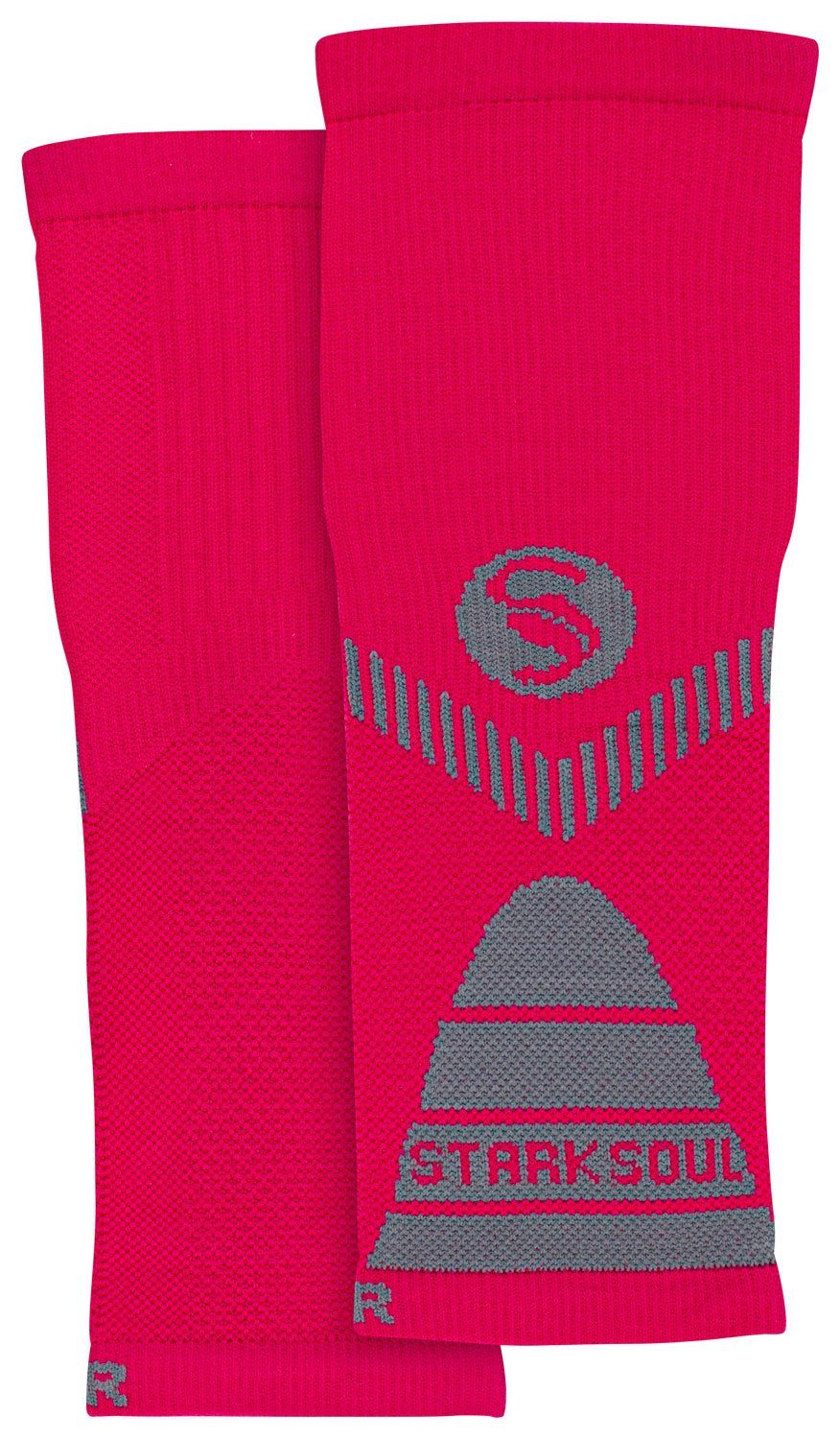 2 Damen Herren Sport Paar ohne Soul® Stark Waden-Kompressionsstrümpfe und für Fuß, Laufsocken Pink